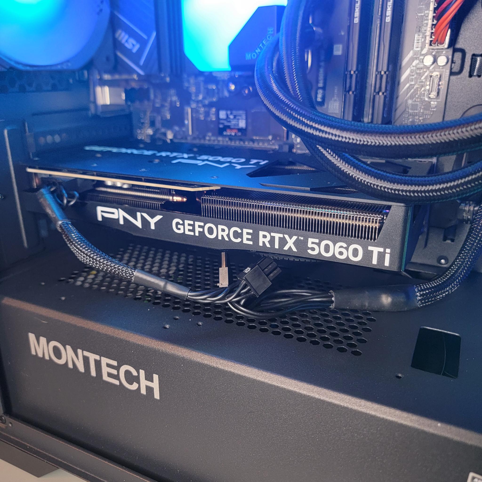 PNY RTX 5060ti 16gb + Ryzen 7700x PC Build #4
