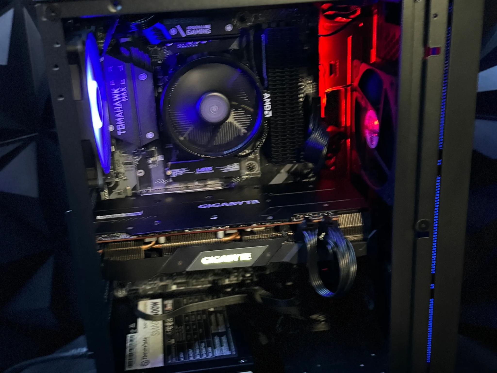 Tusker Build 3670🟥 Red Fred Redemption 🟥Ryzen 5 3600🌶️ RX 5700XT🌶️ 32 GB DDR4 1 TB M.2 2 TB HDD