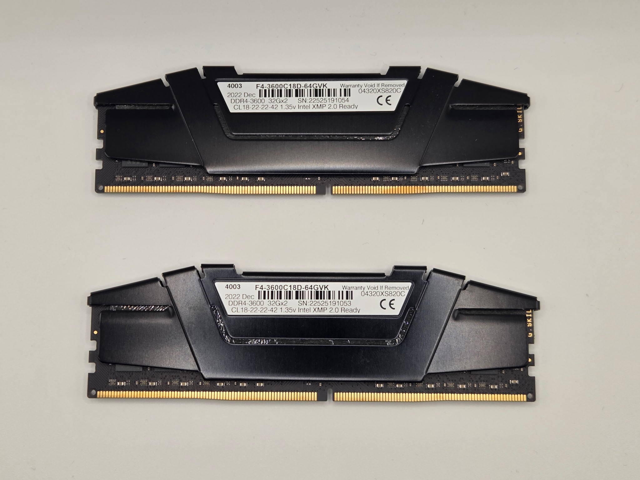 G.Skill RipjawsV CL18 DDR4-3600 64gb (32GBx2)