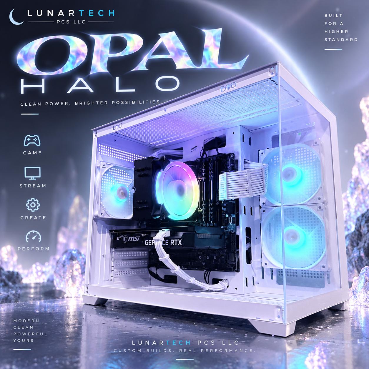 ⚪️"Opal Halo"🌈| 1440p Gaming | i7 12700F | RTX 3060 12GB | 32G Ram | 1TB Storage | Free Shipping