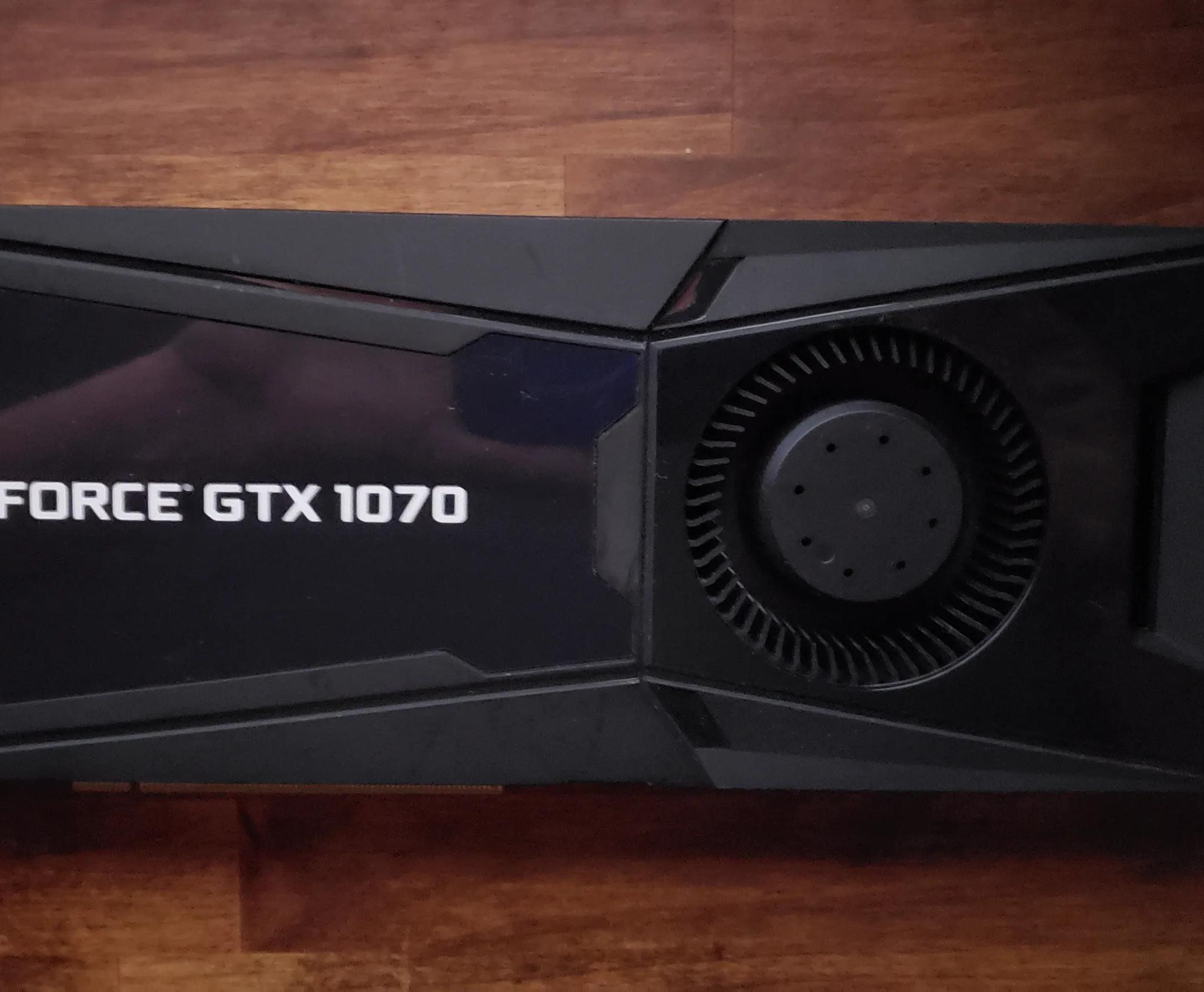 PNY GTX 1070 graphics card with 8gb memory