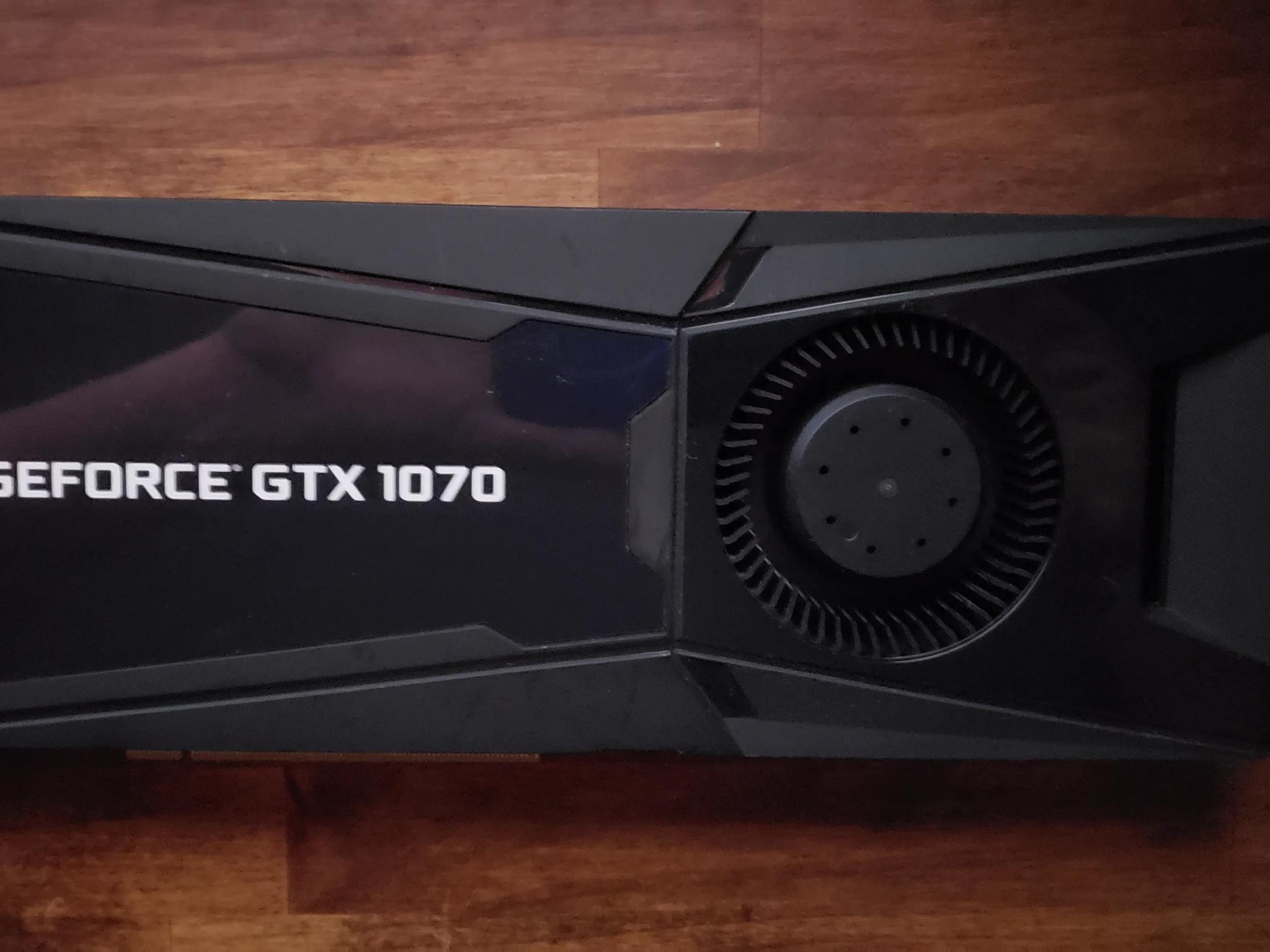 PNY GTX 1070 graphics card with 8gb memory