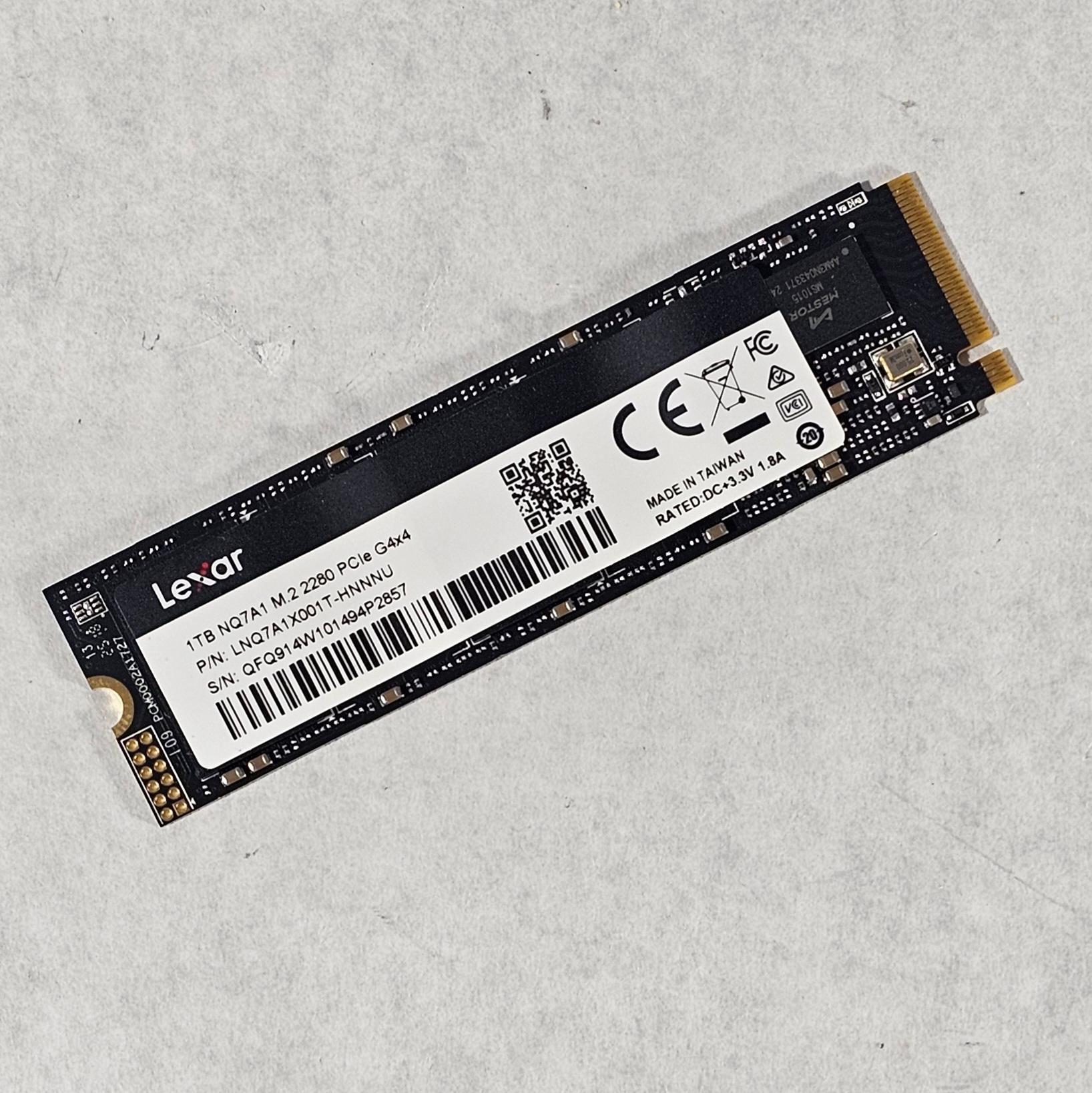 1TB NVMe M.2 SSD Lexar