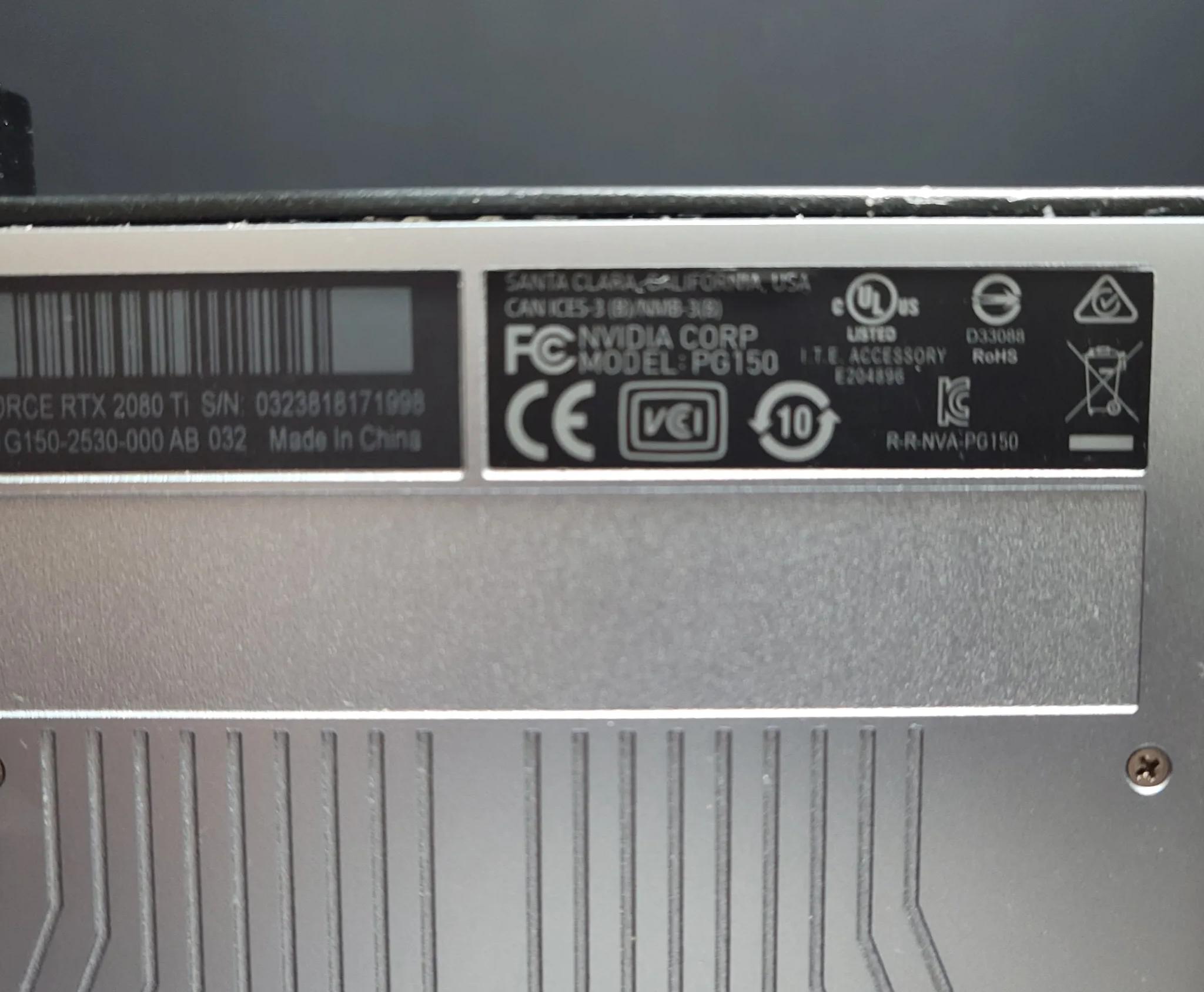 👽💥NVIDIA GeForce RTX 11GB 2080 Ti Founders Edition – Like New! Fully Cleaned & Repasted!💥👽