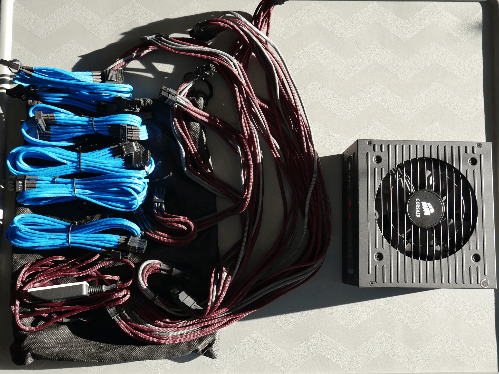 Corsair AX 760W 80 Platinum Power Supply W/ Cable set and iCue module