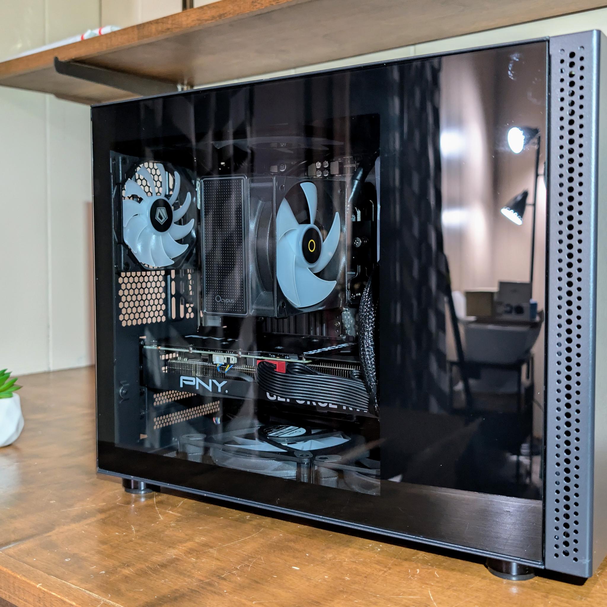 Stealthy RGB Gaming PC - Ryzen 5 5500 - RTX 4060 Ti 16GB - 32GB DDR4 3600 CL18 - 1.6TB NVMe/SSD/HDD