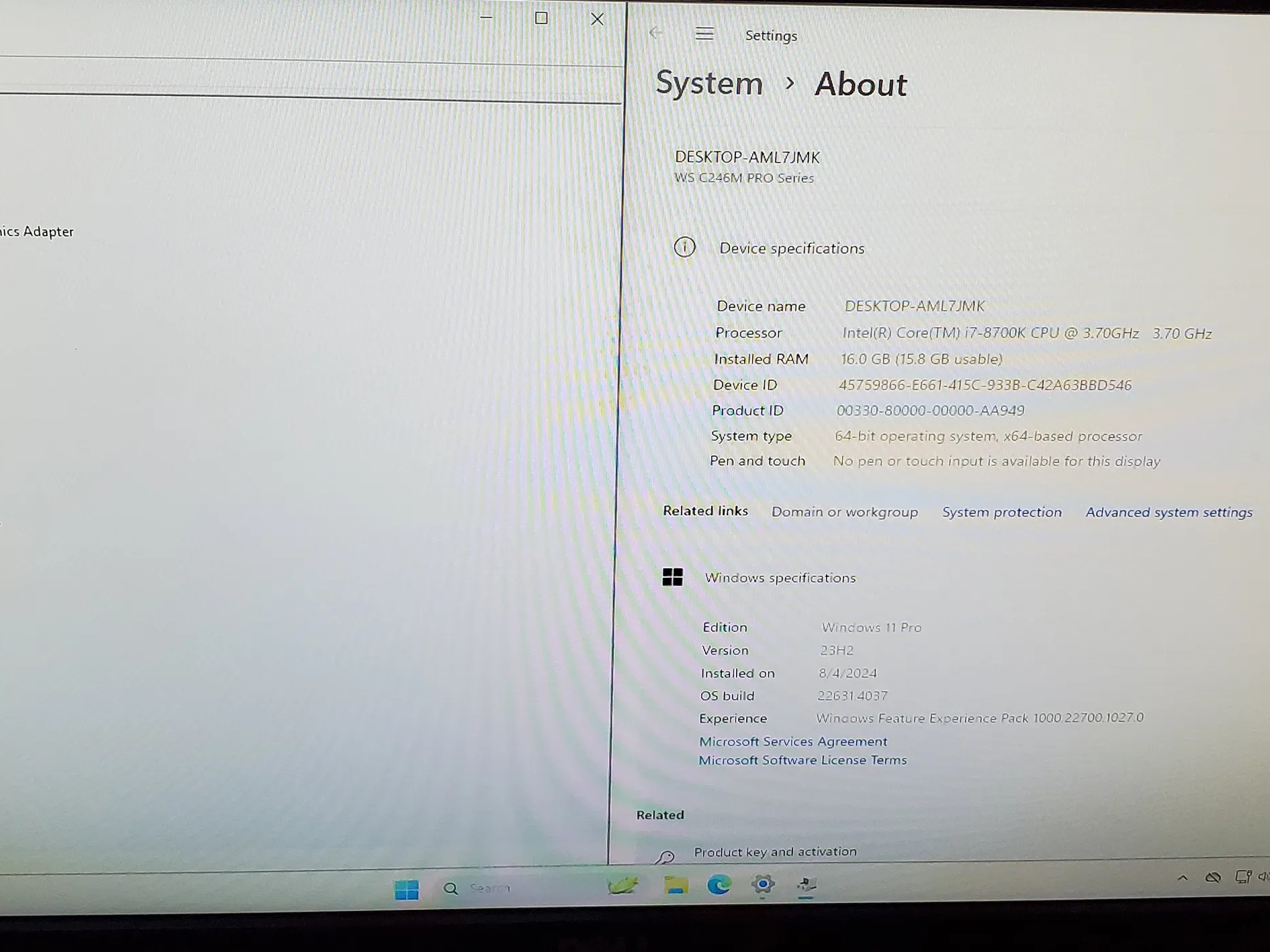 Custom PC Intel i7-8700K @3.7Ghz | AMD FirePro W5100 4GB | 16GB DDR4 RAM | 500GB NVME | Win11 ProSSD
