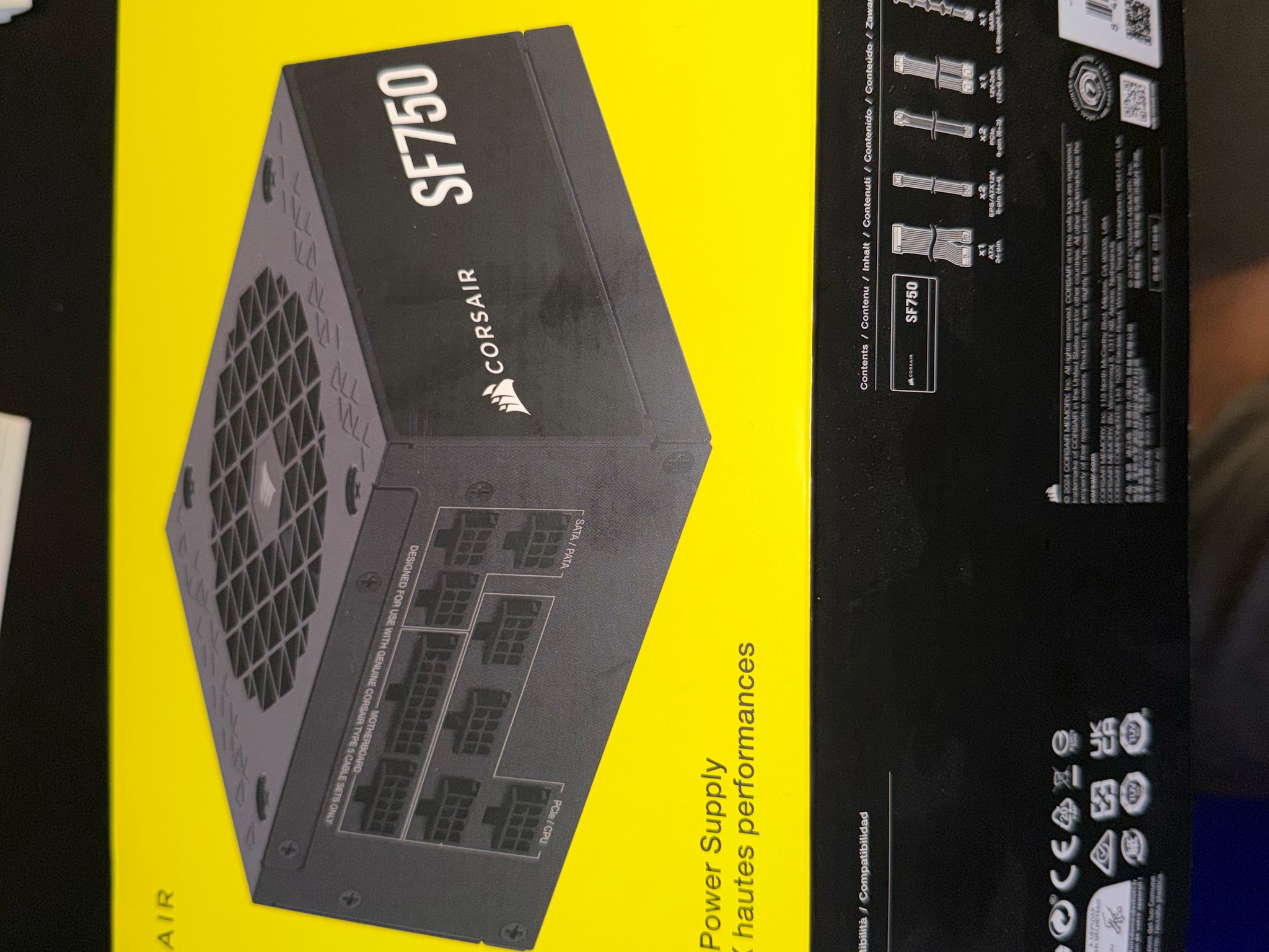 Corsair SF750 PSU used like new