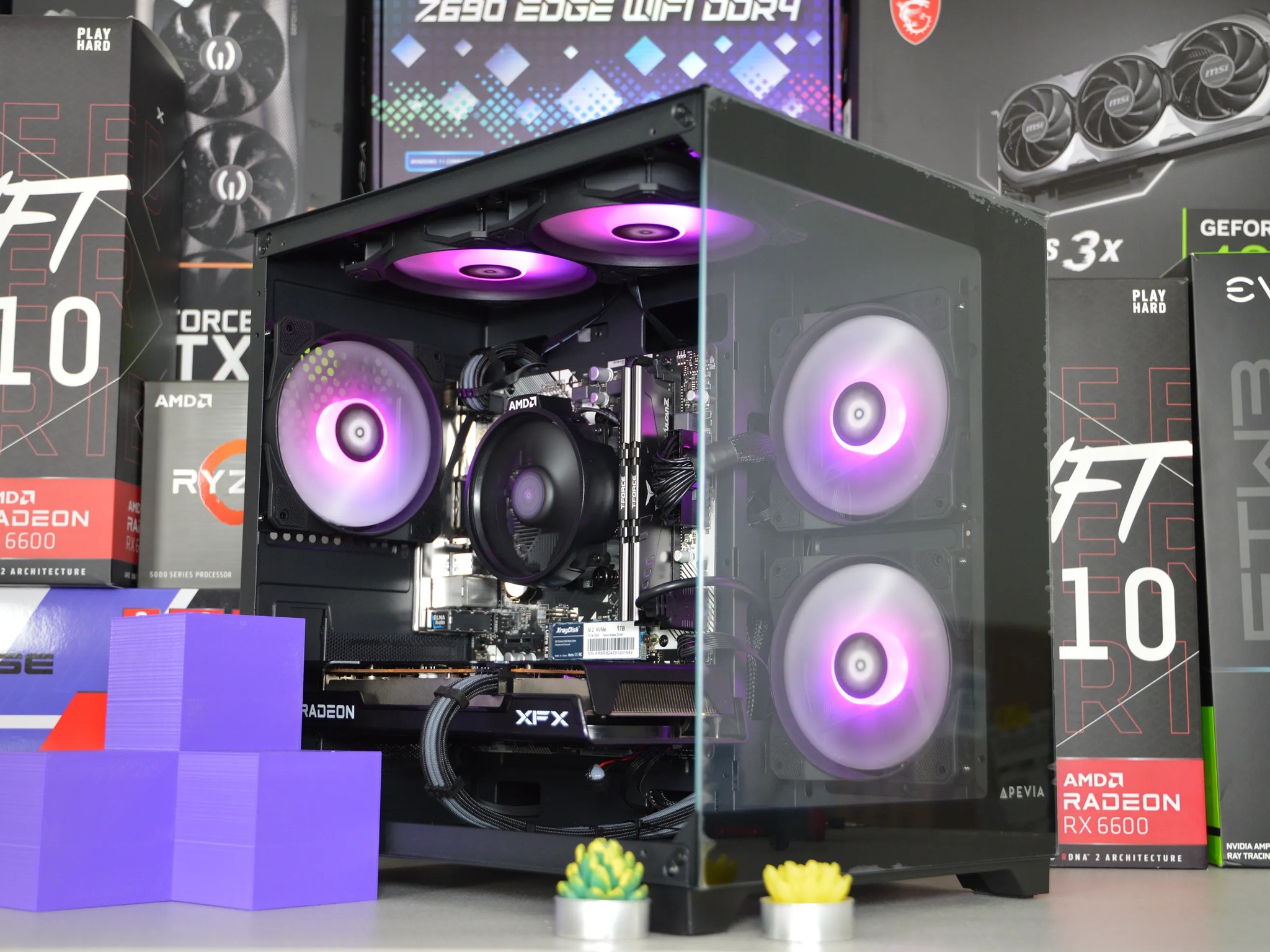🐍🐍| RX 6600 8GB | RYZEN 5 5500 | 16GB DDR4 RAM | 1TB NVME SSD | Silver Serpent 2.0 |