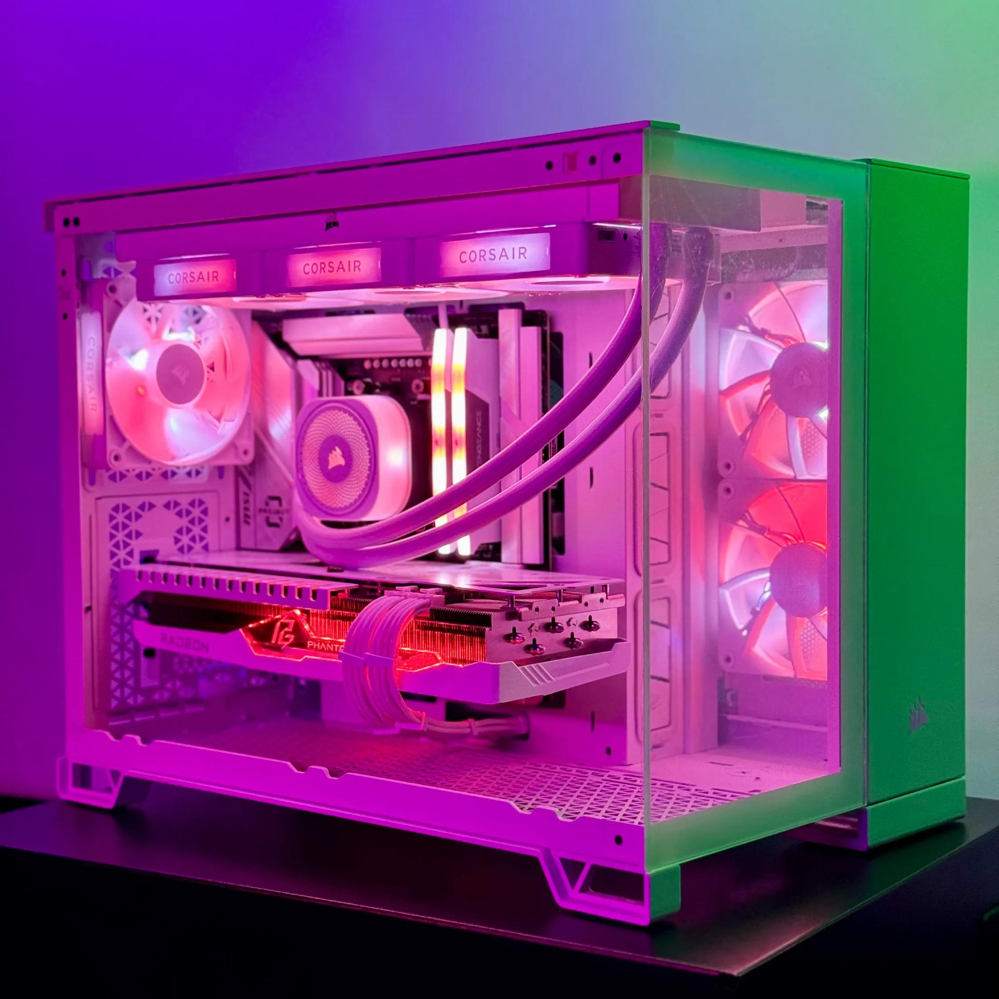 Corsair Dream Gaming PC ✨ 7900XT 20GB, Ryzen 7600X, 2TB M.2 SSD, 32GB RAM, Project ZERO MOBO, WIN11