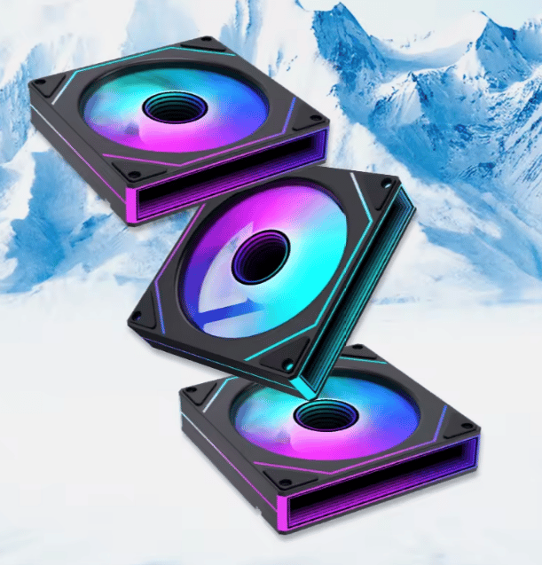 Platinum PC’s 3-Pack 120mm Infinity RGB Fans – High Airflow, Ultra Quiet, Stunning Lighting (BLACK)