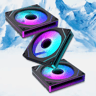 Platinum PC’s 3-Pack 120mm Infinity RGB Fans – High Airflow, Ultra Quiet, Stunning Lighting (BLACK)