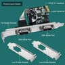 2-Port PCI Express RS-232 DB9 Serial Port Card PCIE RS232 Card, PCIE Serial DB9 Port Card (PCIE-SE2)