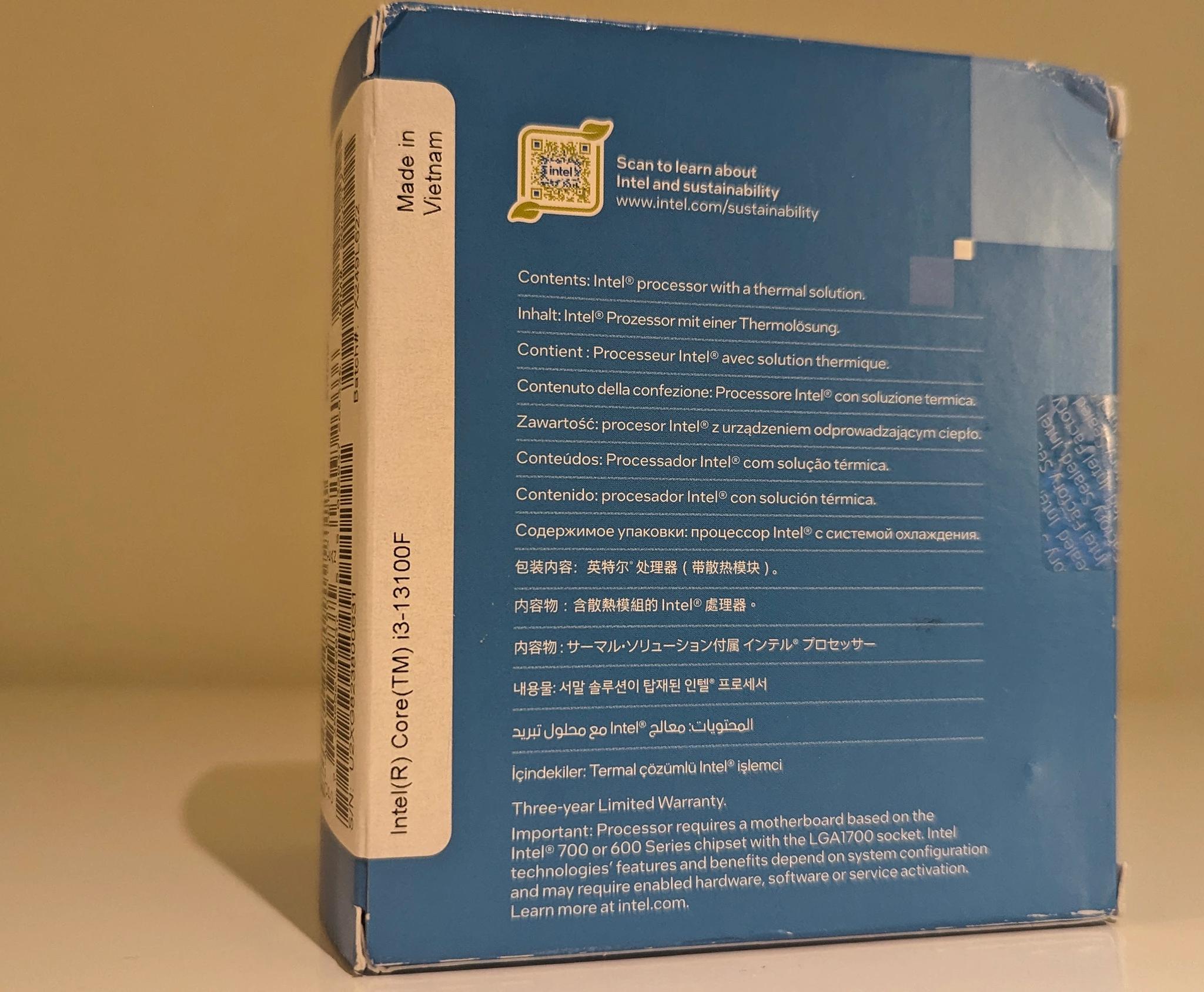 BNIB || Intel Core i3-13100F
