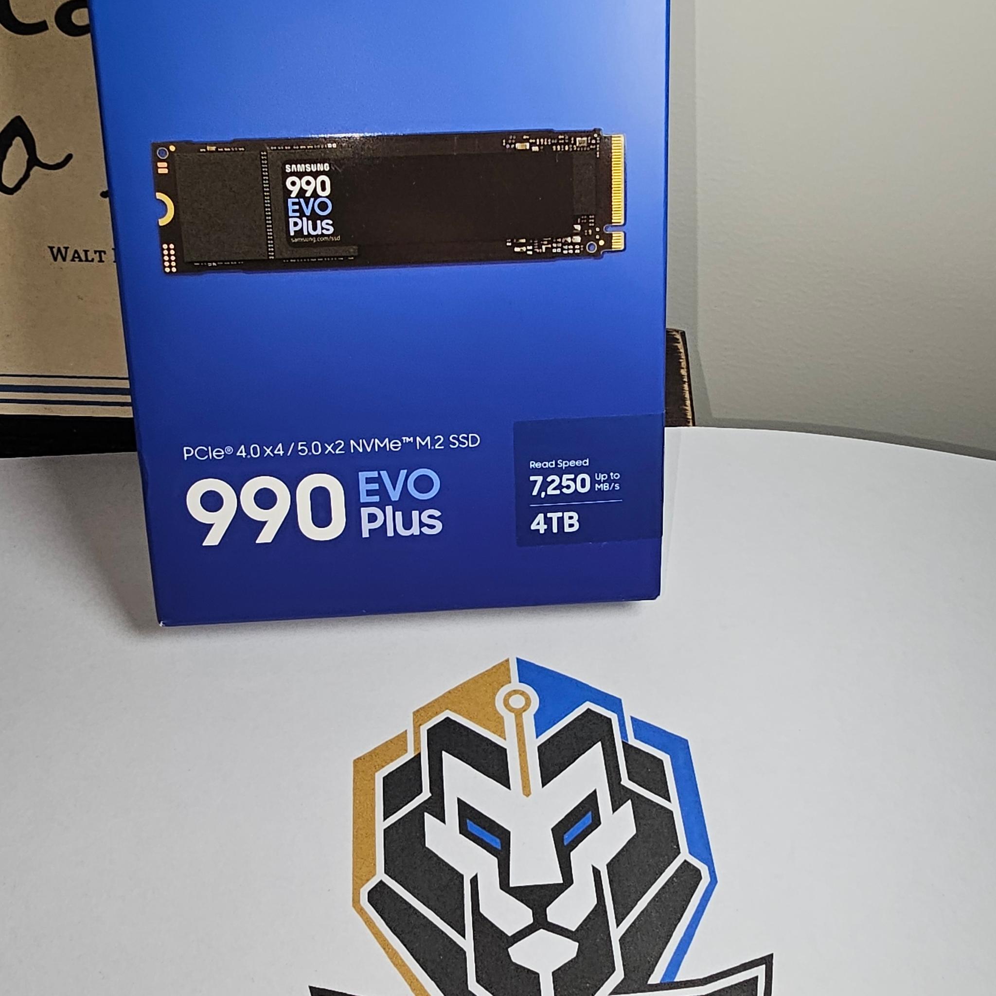 4TB Samsung  Evo Plus nvme ssd Up to 7,250 MB/s
