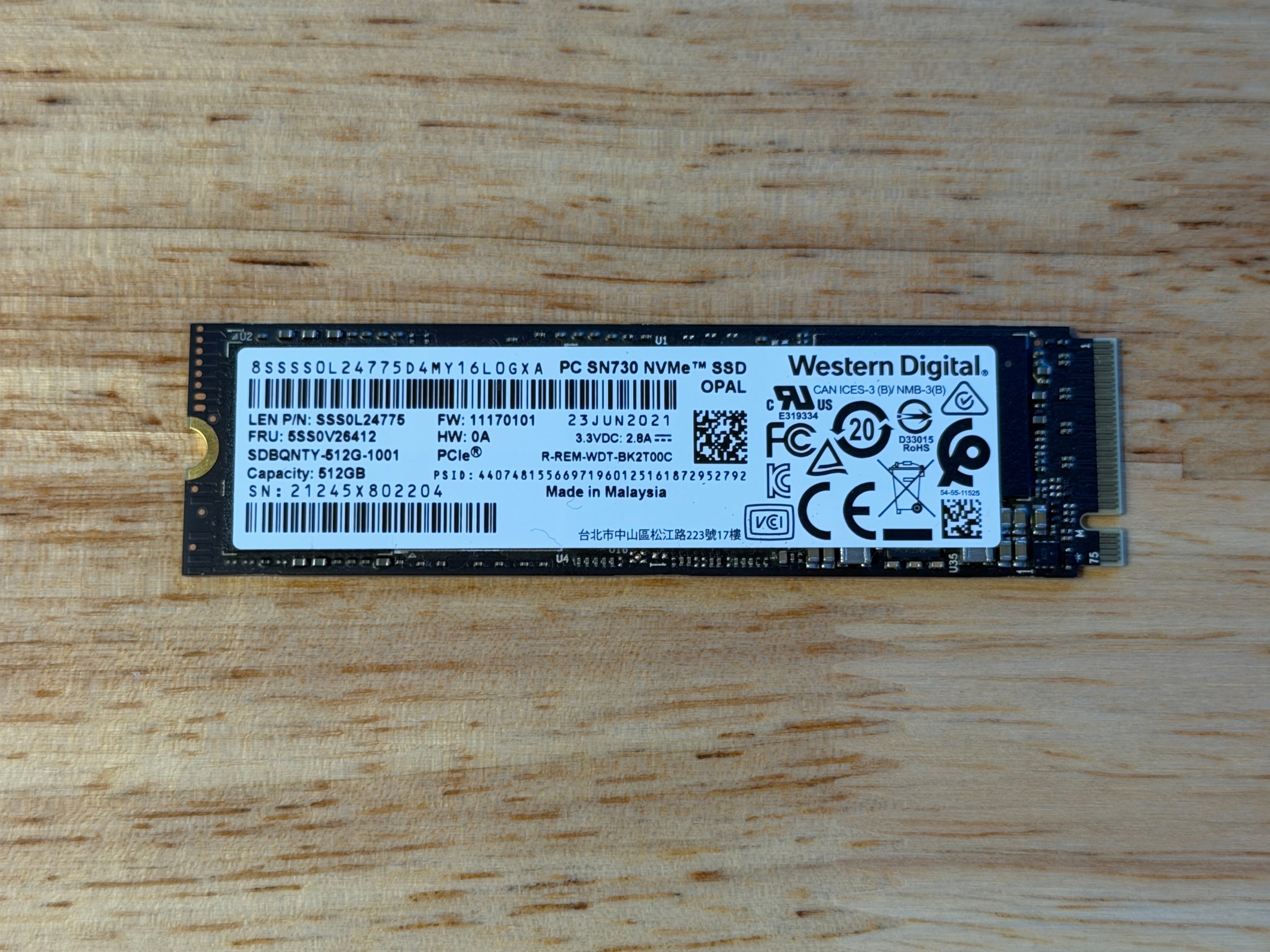 Western Digital PC SN730 512GB