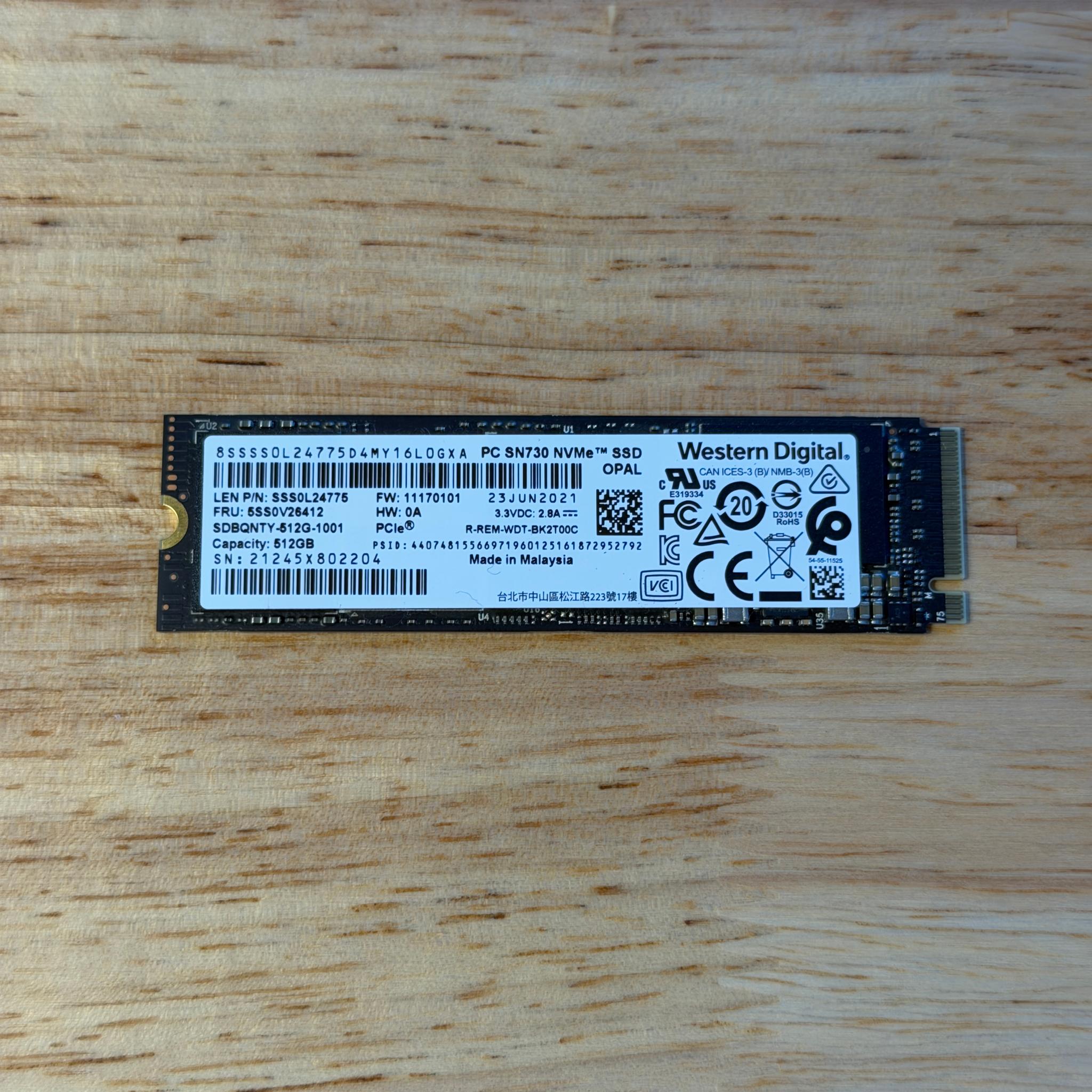Western Digital PC SN730 512GB