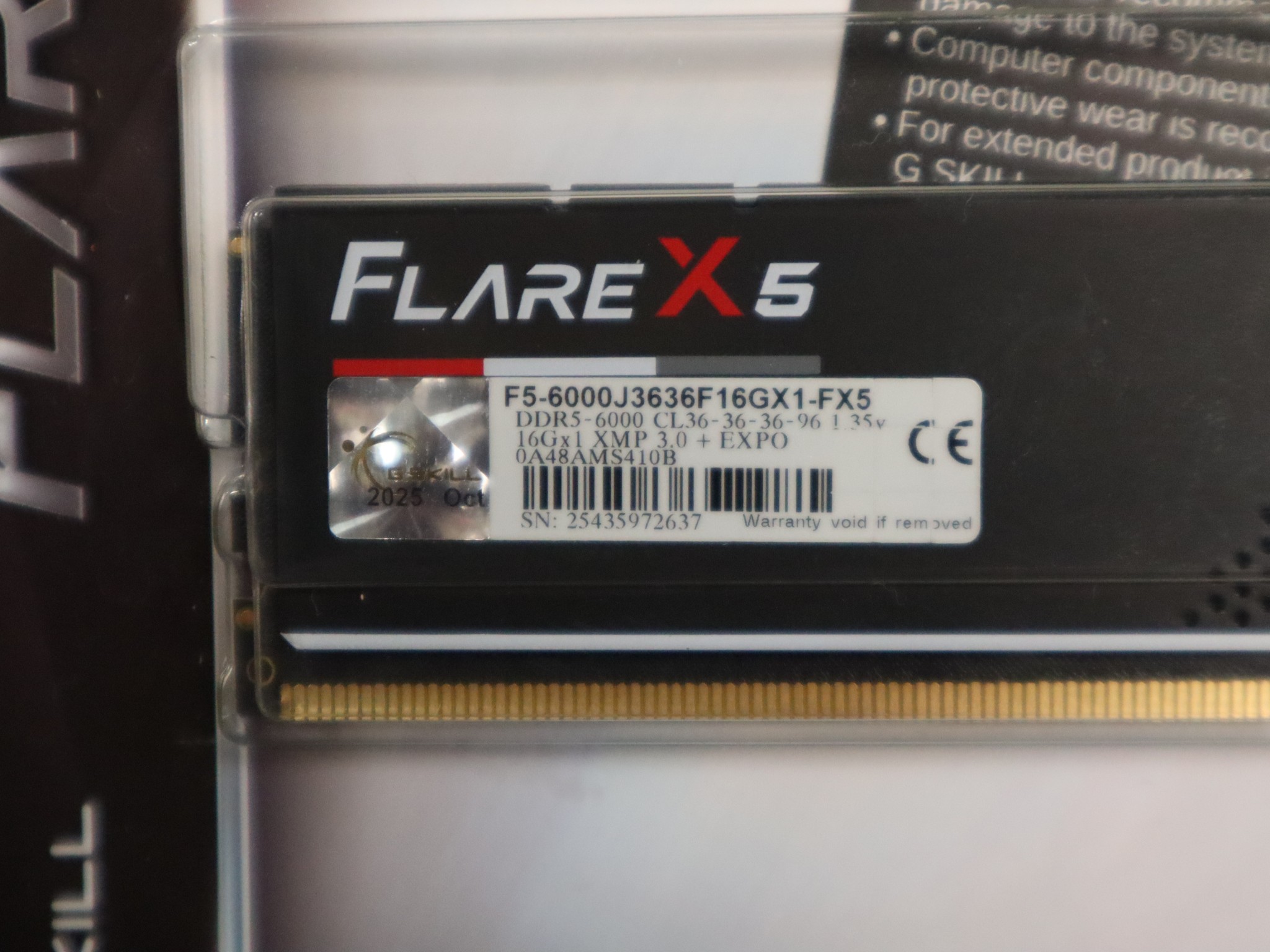 G.Skill FlareX5 DDR5 16gb Ram | AMD Expo | XMP 3.0 ready | Brand-New