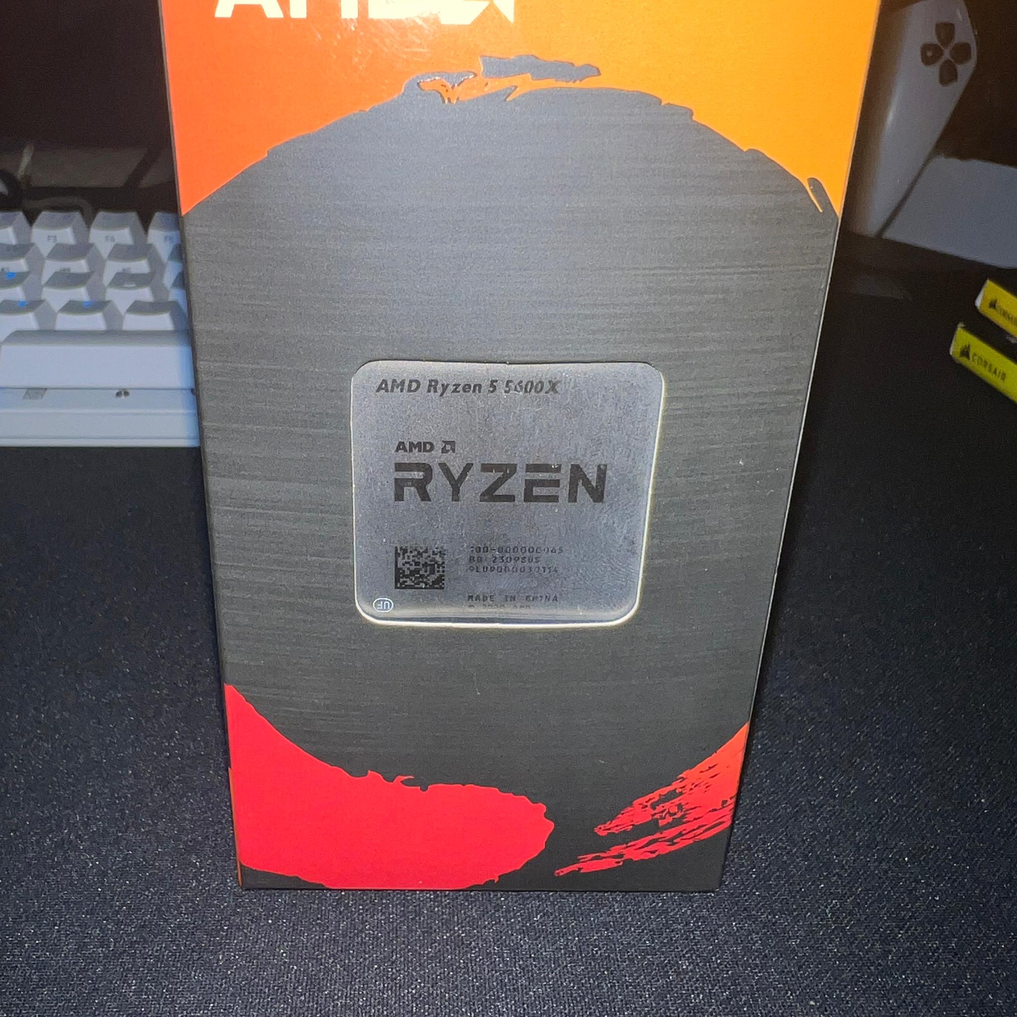 AMD Ryzen 5 5600X 6-core and 12-wire unlocked desktop processor Wraith Stealth Cooler (No paste)