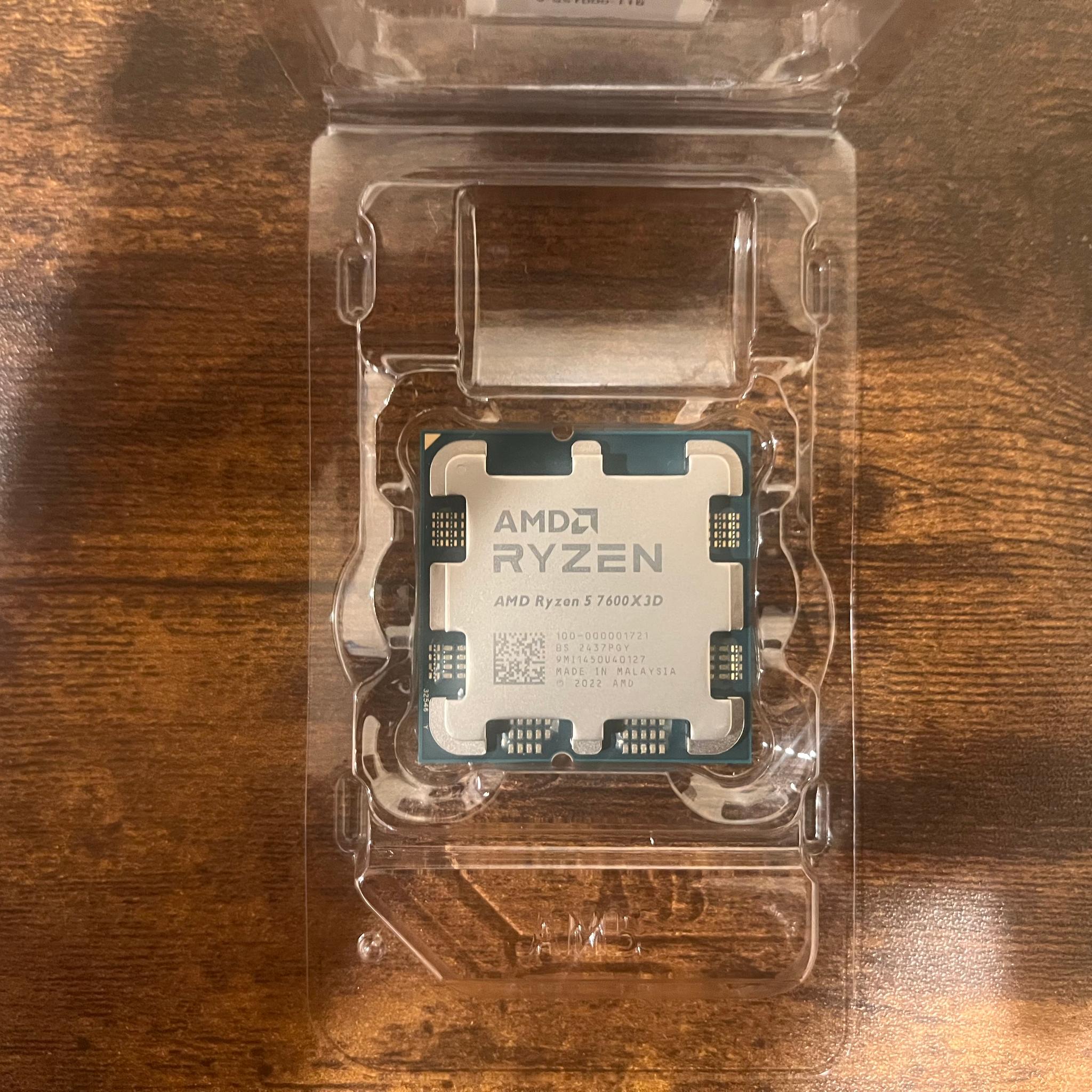 BRAND NEW Ryzen 5 7600X3D Raphael AM5 4.1GHz 6 Cores 12 Threads