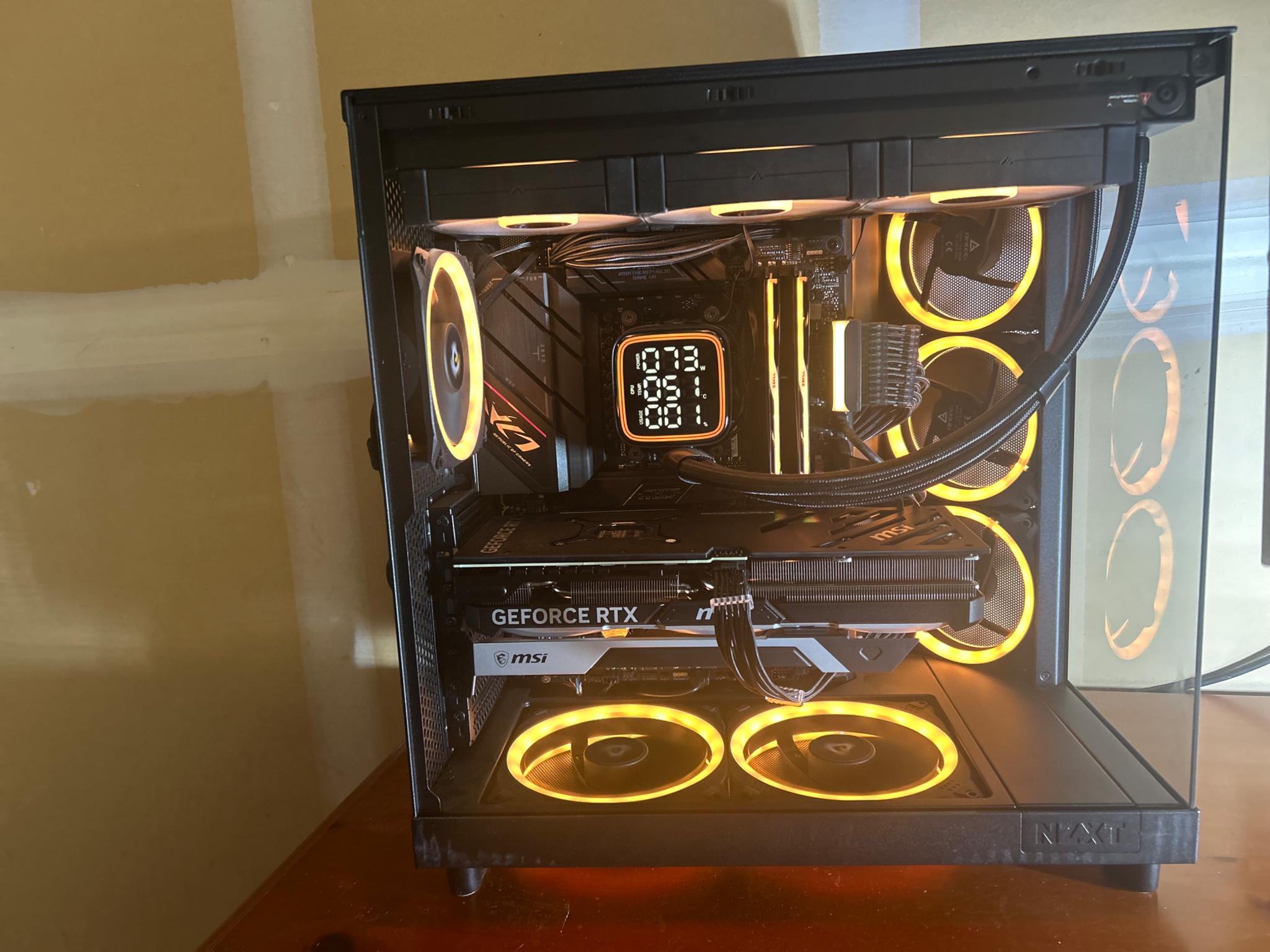 RTX 4070 TI Super 16GB Ryzen 9 7900X 32GB RAM WiFi ultimate gaming PC 1080p-4K