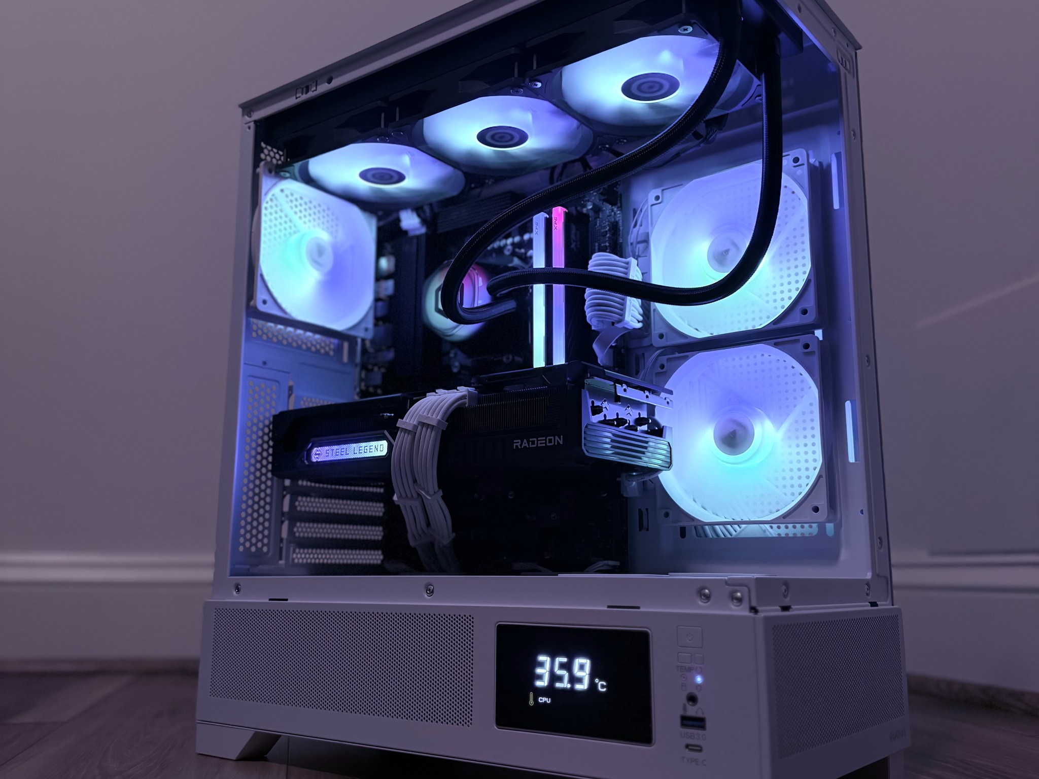 ❄️"Artic Pulse"❄️| 1440p/4k Gaming | 9070 XT 16gb| R7 7800x3D | 32GB DDR5 | 2tb SSD | WiFi