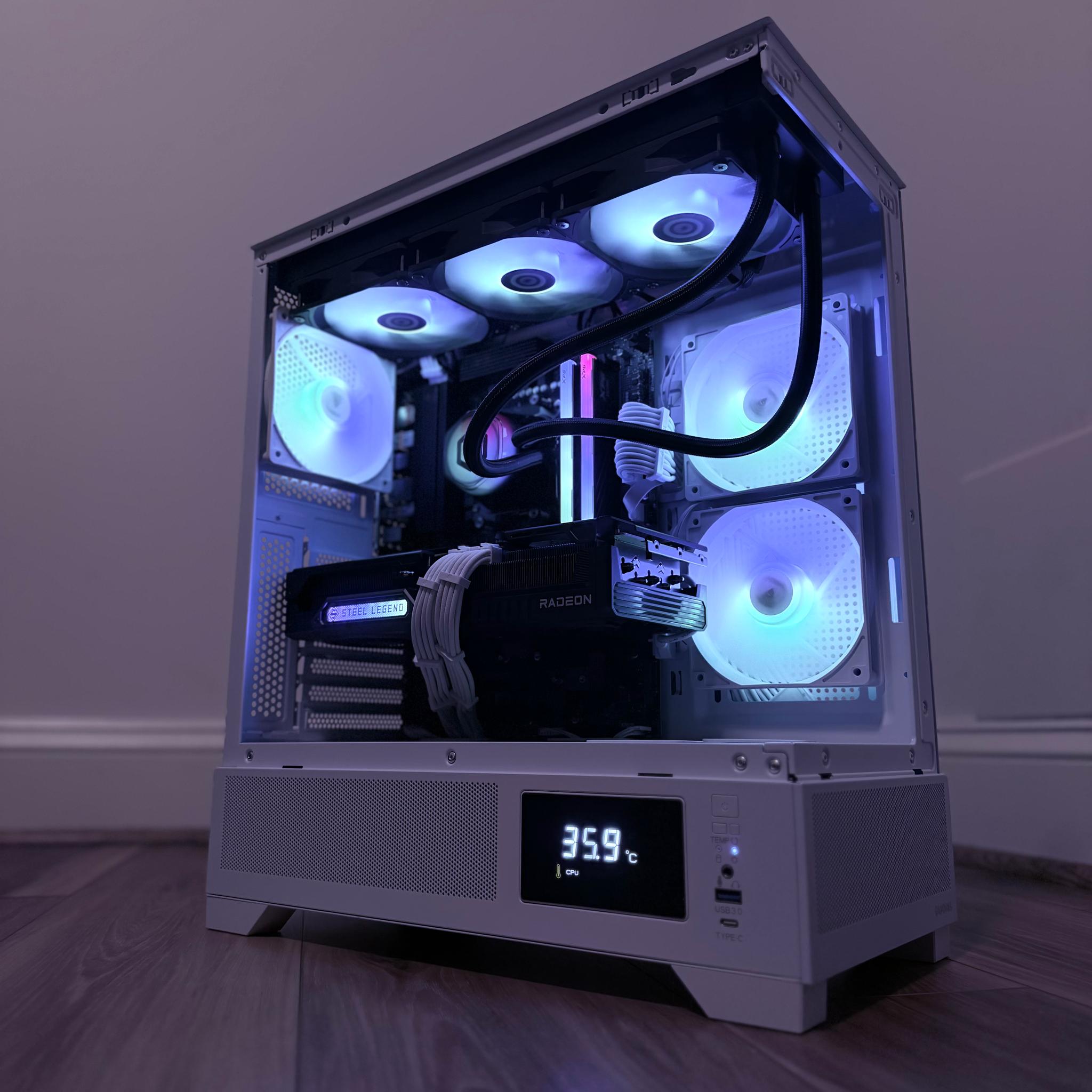❄️"Artic Pulse"❄️| 1440p/4k Gaming | 9070 XT 16gb| R7 7800x3D | 32GB DDR5 | 2tb SSD | WiFi
