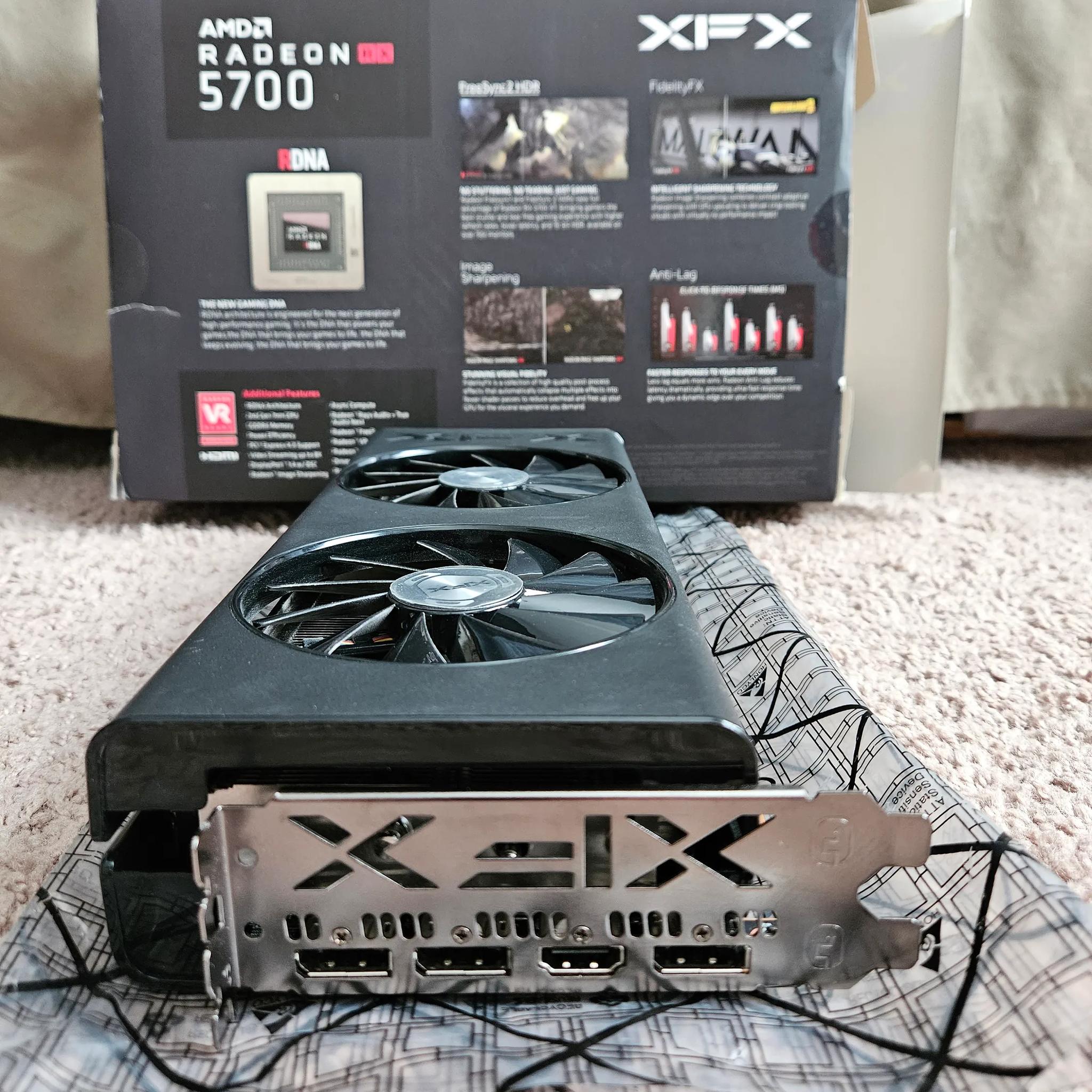 XFX 5700/5700XT, dual bios that has been flashed to run as 5700XT