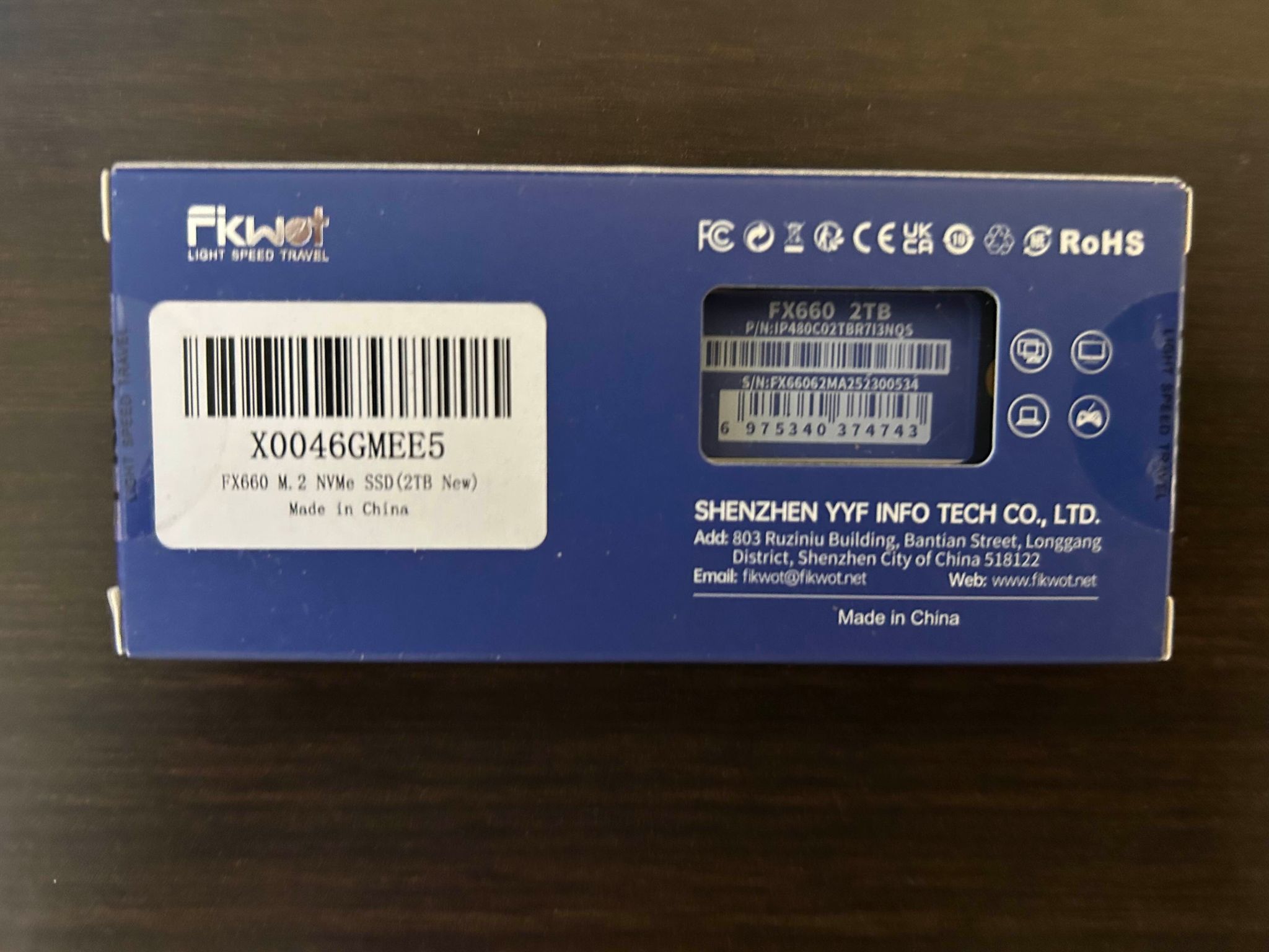 Fikwot FX660 2TB Gen 4x4 NVMe M.2 ssd