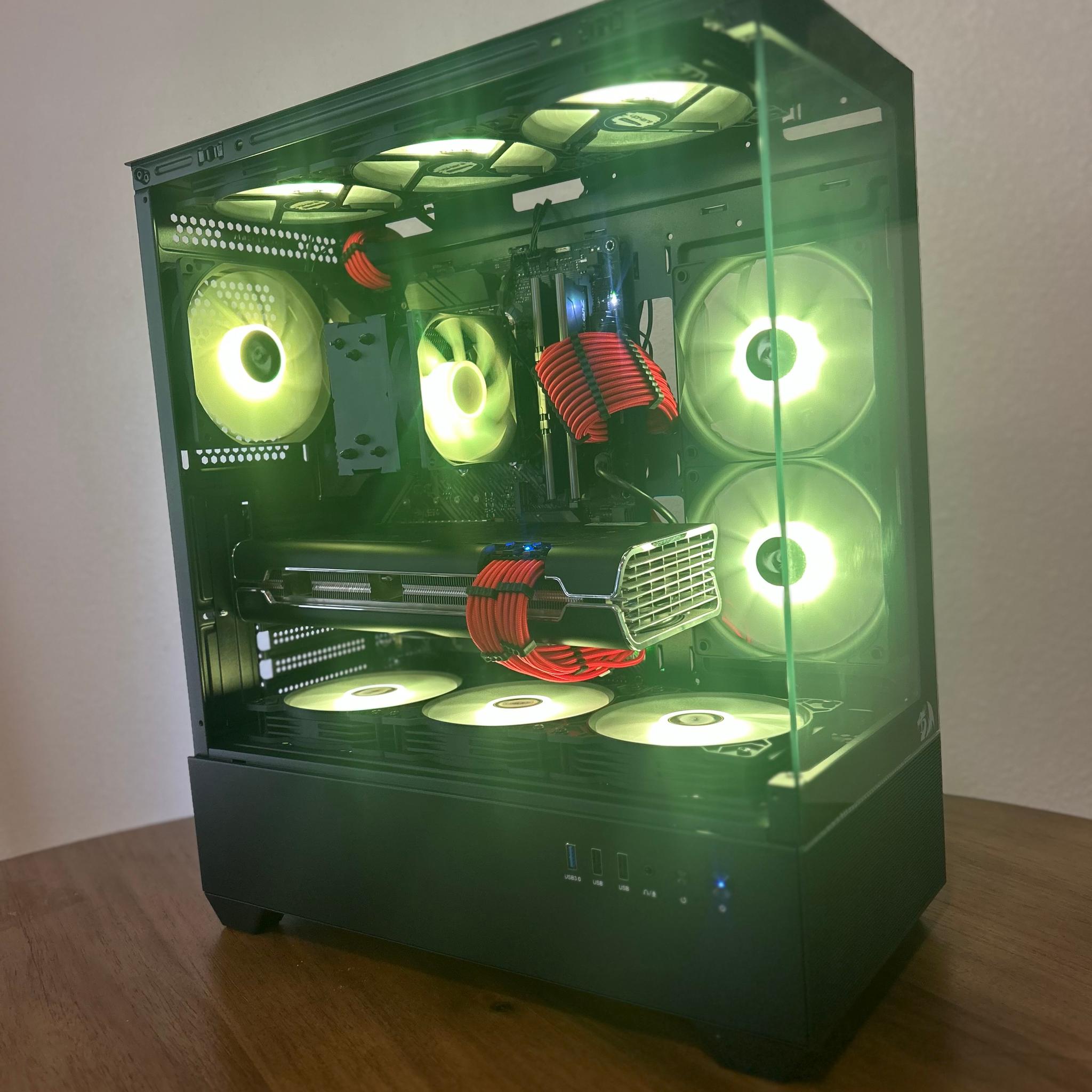 AMD Radeon 5700XT Thicc 8GB Ryzen 5 5500 16GB RAM 1 TB m.2 SSD WiFi ready Windows 11 Gaming Beast!