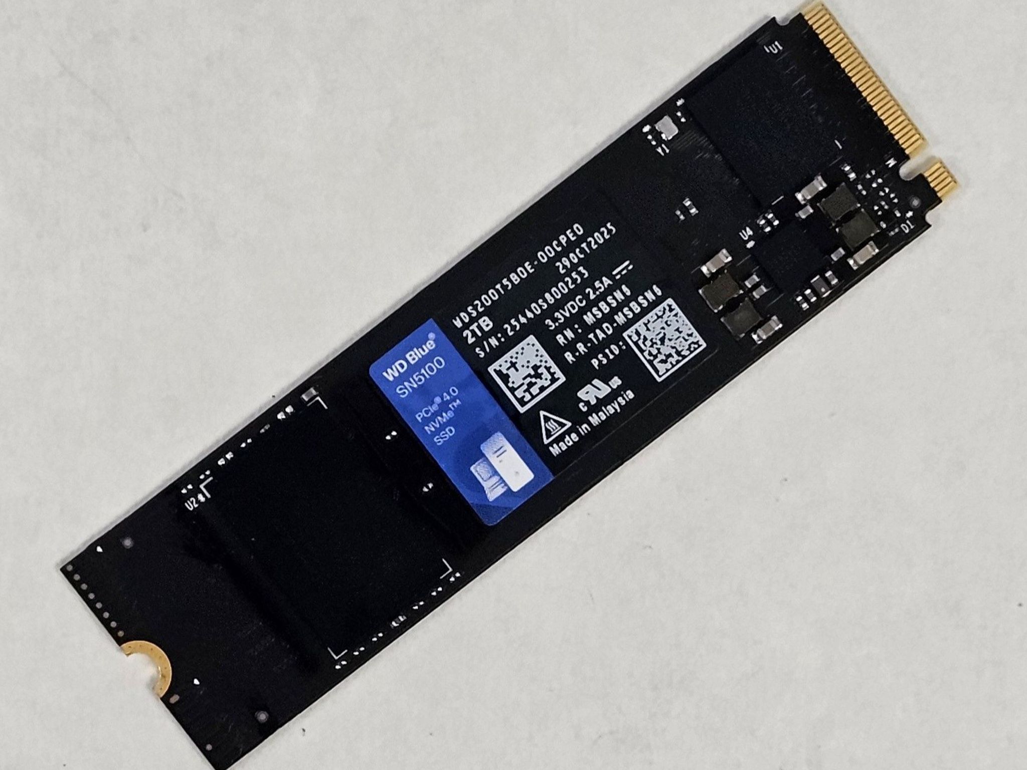 2TB NVMe M.2 SSD WD Blue SN5100 Gen4