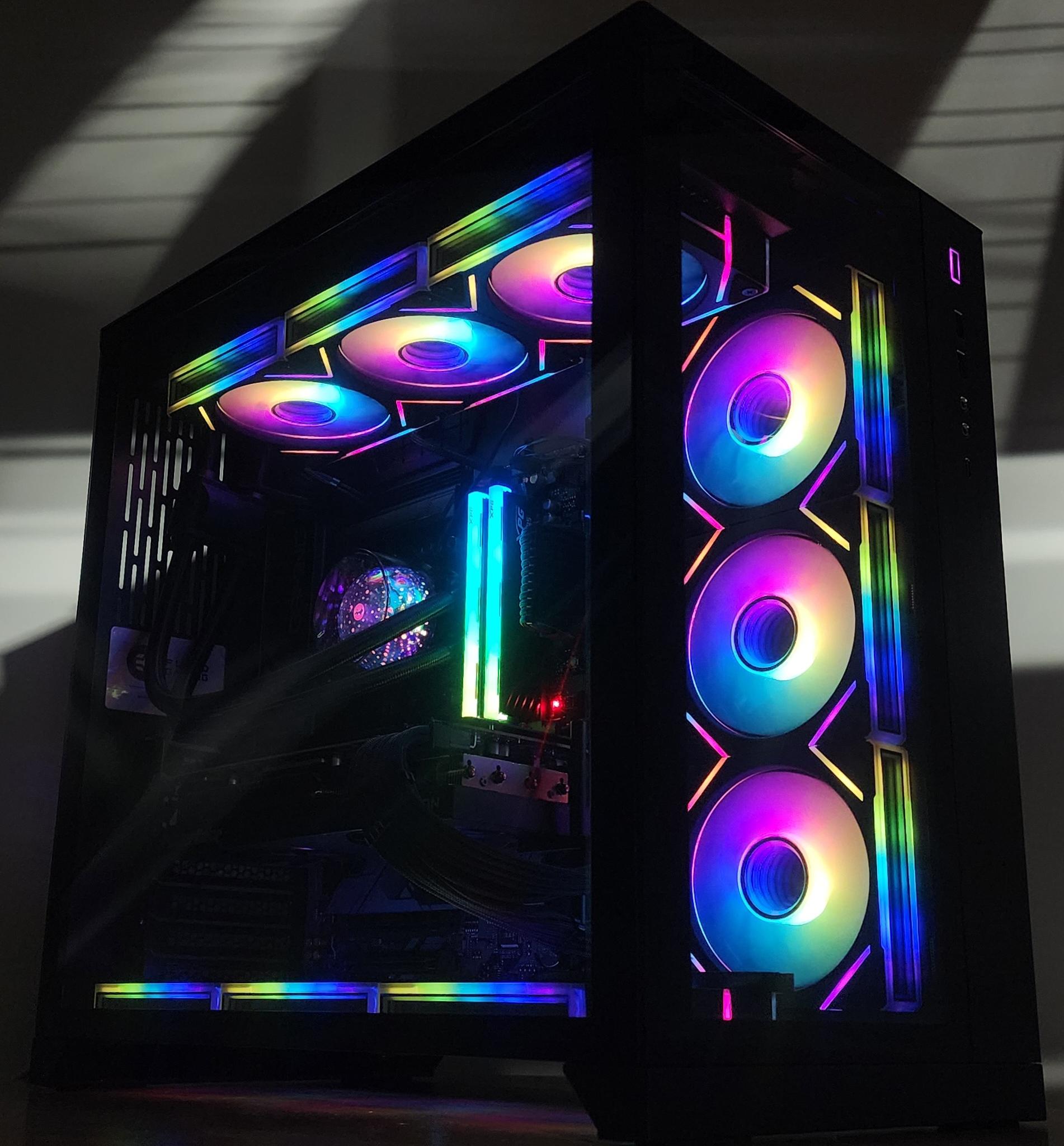 Gaming PC Ryzen 7 9700X 32GB RAM 1TB SSD RX 7800 XT 16GB Windows 11 Computer