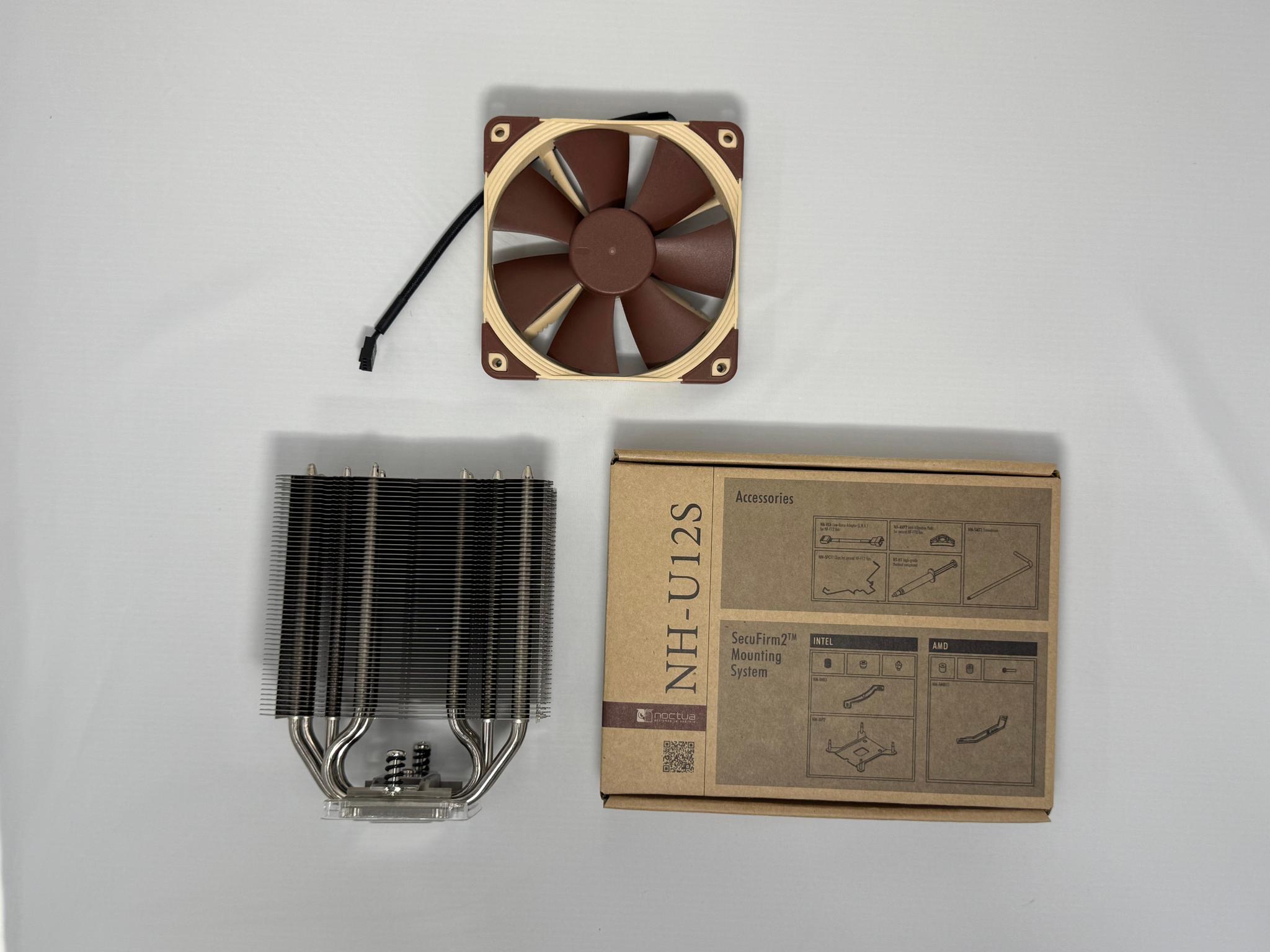 Noctua NH-U12S 120mm U-Type Tower Cooler Fan NF-F12 PWM NT-H1 Thermal Compound