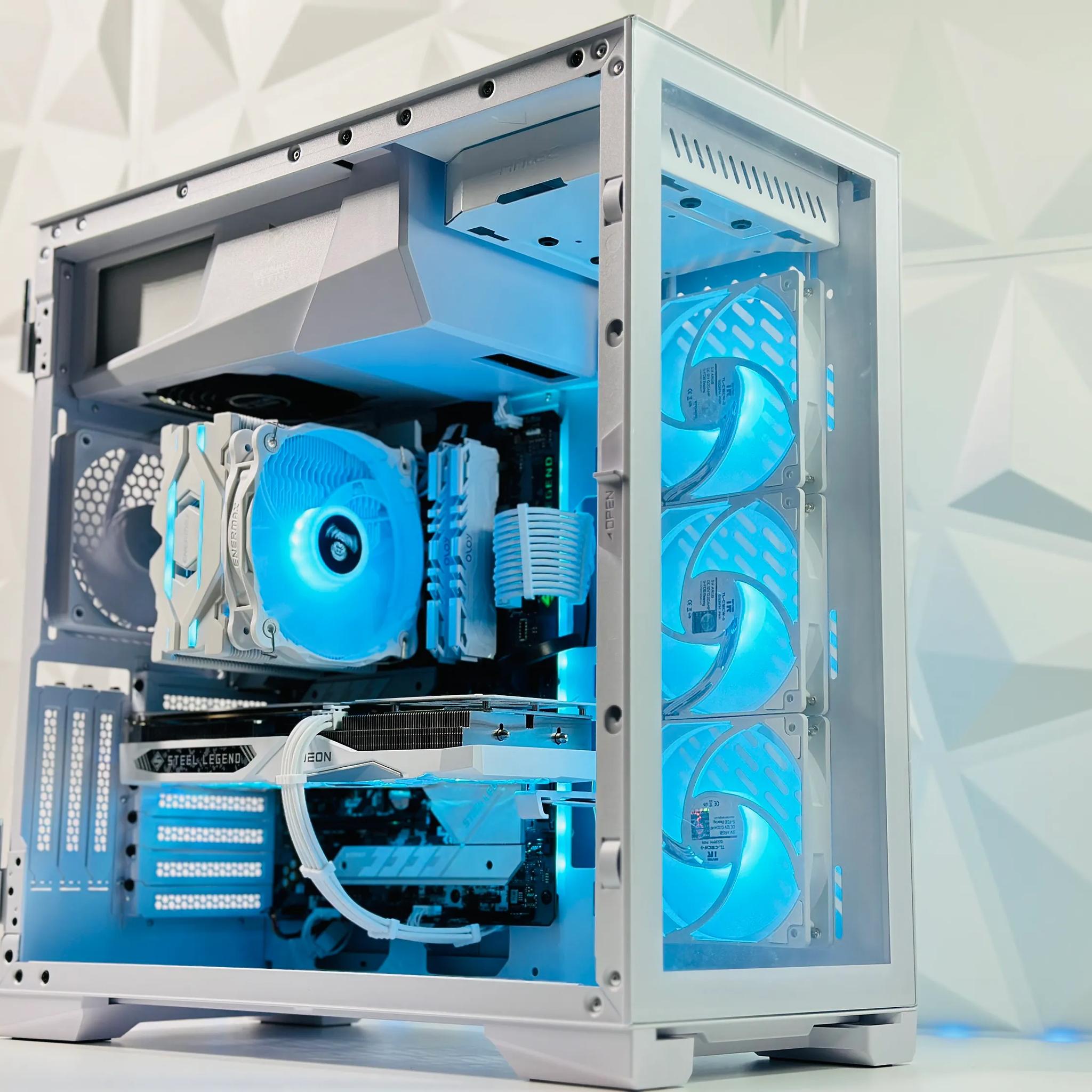 🌬️☃️Snowman⛄Gaming PC❄️AMD RX 7600 8GB❄️Intel i5 11400F 6 core❄️16GB DDR4❄️1TB NVME