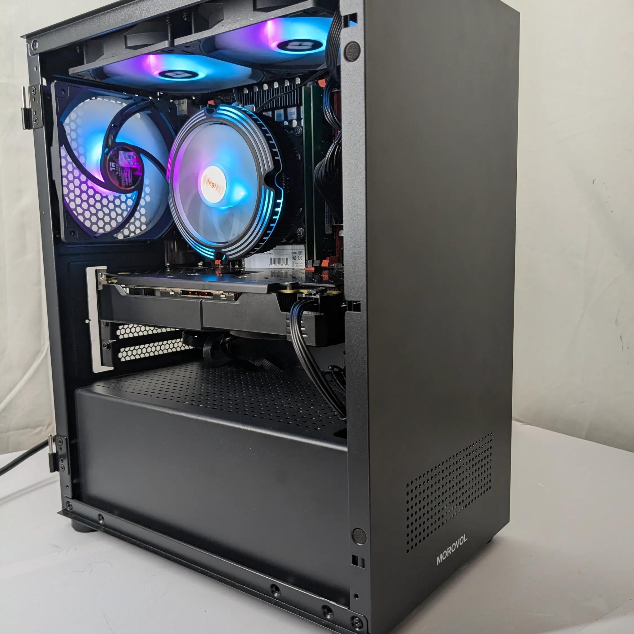 🎮 Budget Gaming PC - RX 570 8GB | Xeon 2630 V4 | 16GB RAM | 500GB NVMe | Win 11 🎮