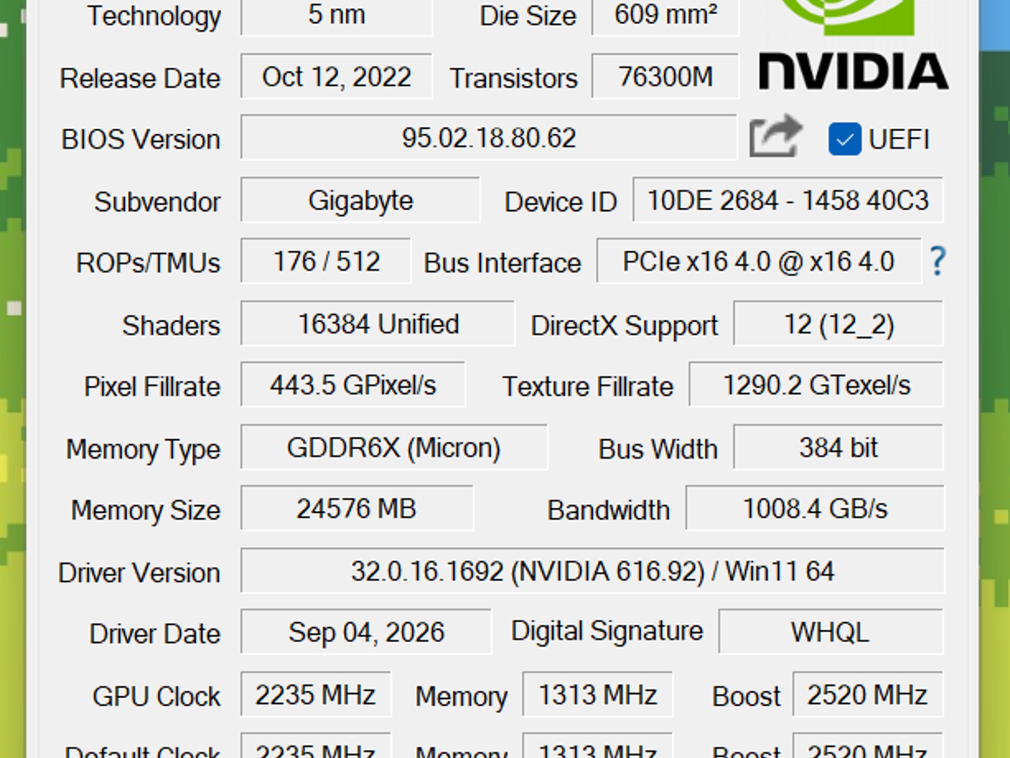 Gigabyte GeForce RTX 4090 WINDFORCE 24G Graphics Card, 3X WINDFORCE Fans, 24GB 384-bit GDDR6X, GV-N4