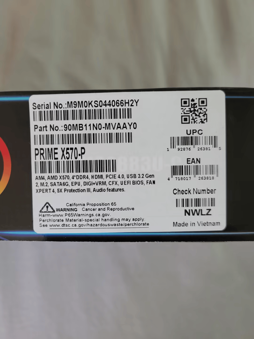 Open Box! ASUS PRIME X570-P