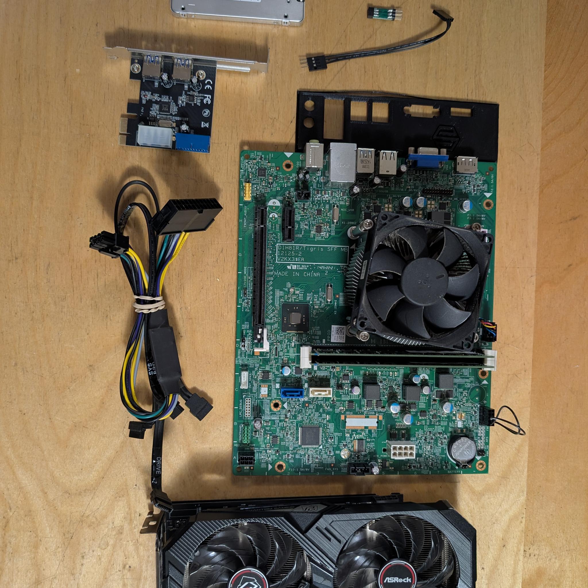 Dell H81 + Core i5 4590 + 16GB DDR3+ AMD RX 560 4GB + 128gb ssd