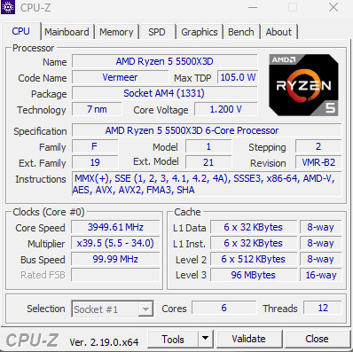 [X3D Gaming Combo] Ryzen 5 5500X3D + ASUS TUF B550 WiFi II + 256GB SSD – Ready to Build