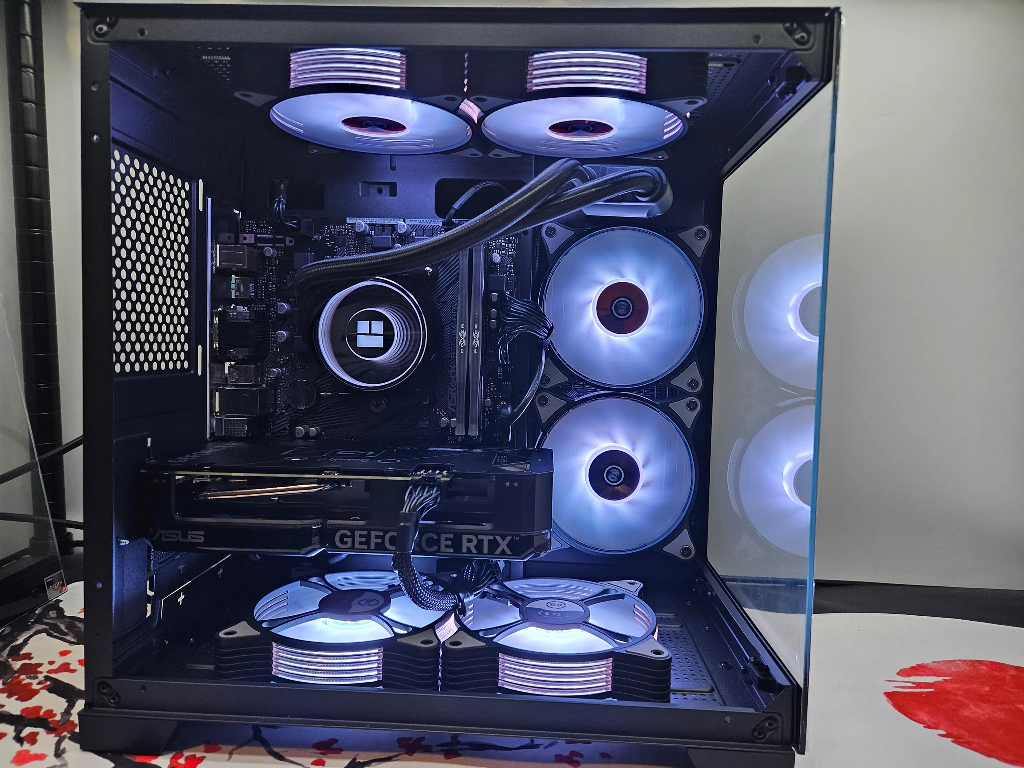 Dark Side Liquid cooled Rig Ryzen 5 5600 / 16GB RAM / 1TB SSD / RTX 4060 **DENTSALE**