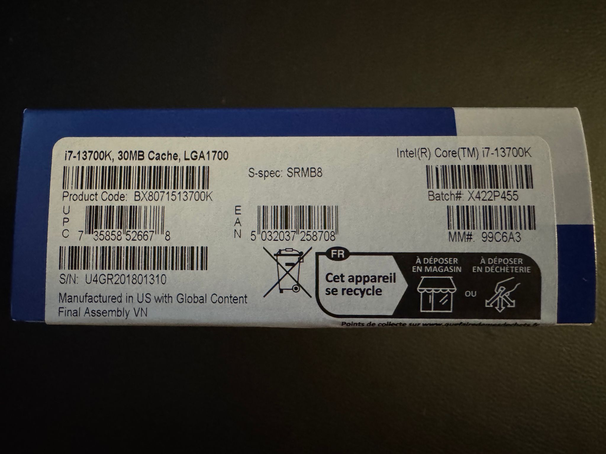 Intel Core i7-13700K