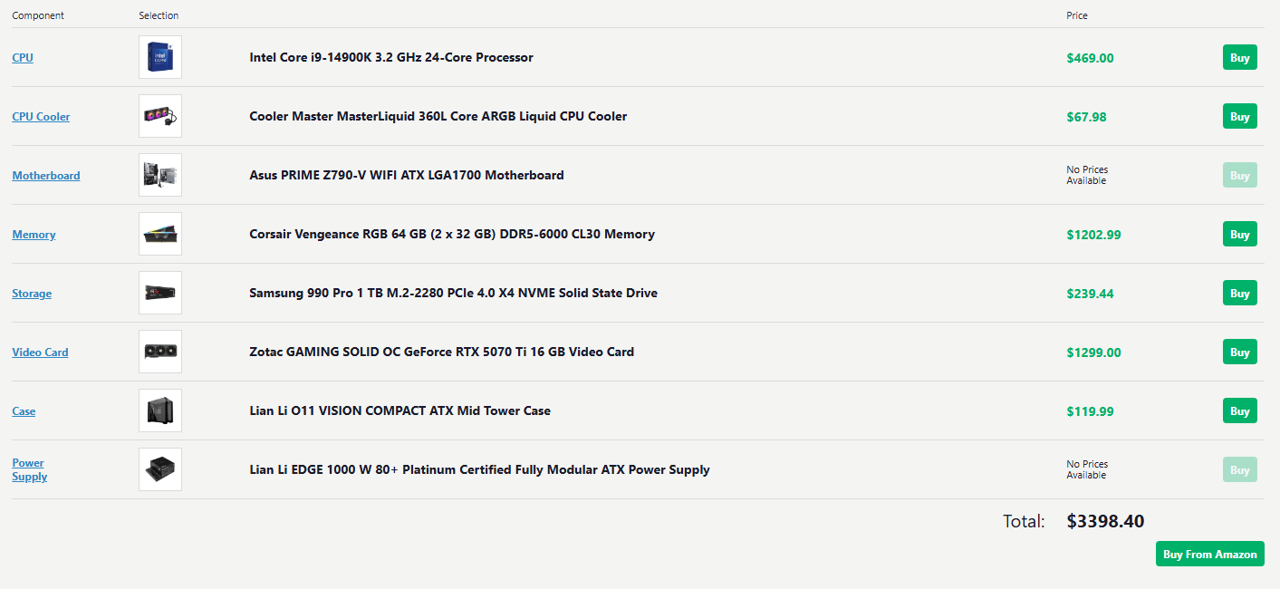 Black Lian Li Pro Gaming PC!