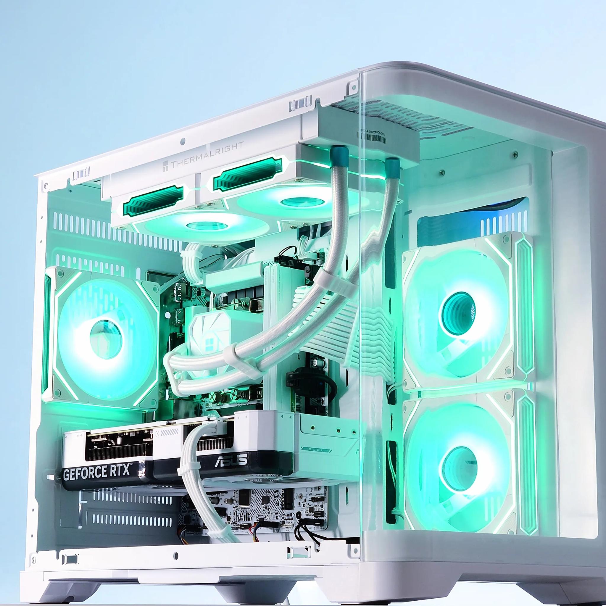 👽💚Liquid Cooled Gaming PC⚪Nvidia RTX 4070 12GB⚪Intel 13400F 10 core⚪32GB DDR5⚪1TB NVME