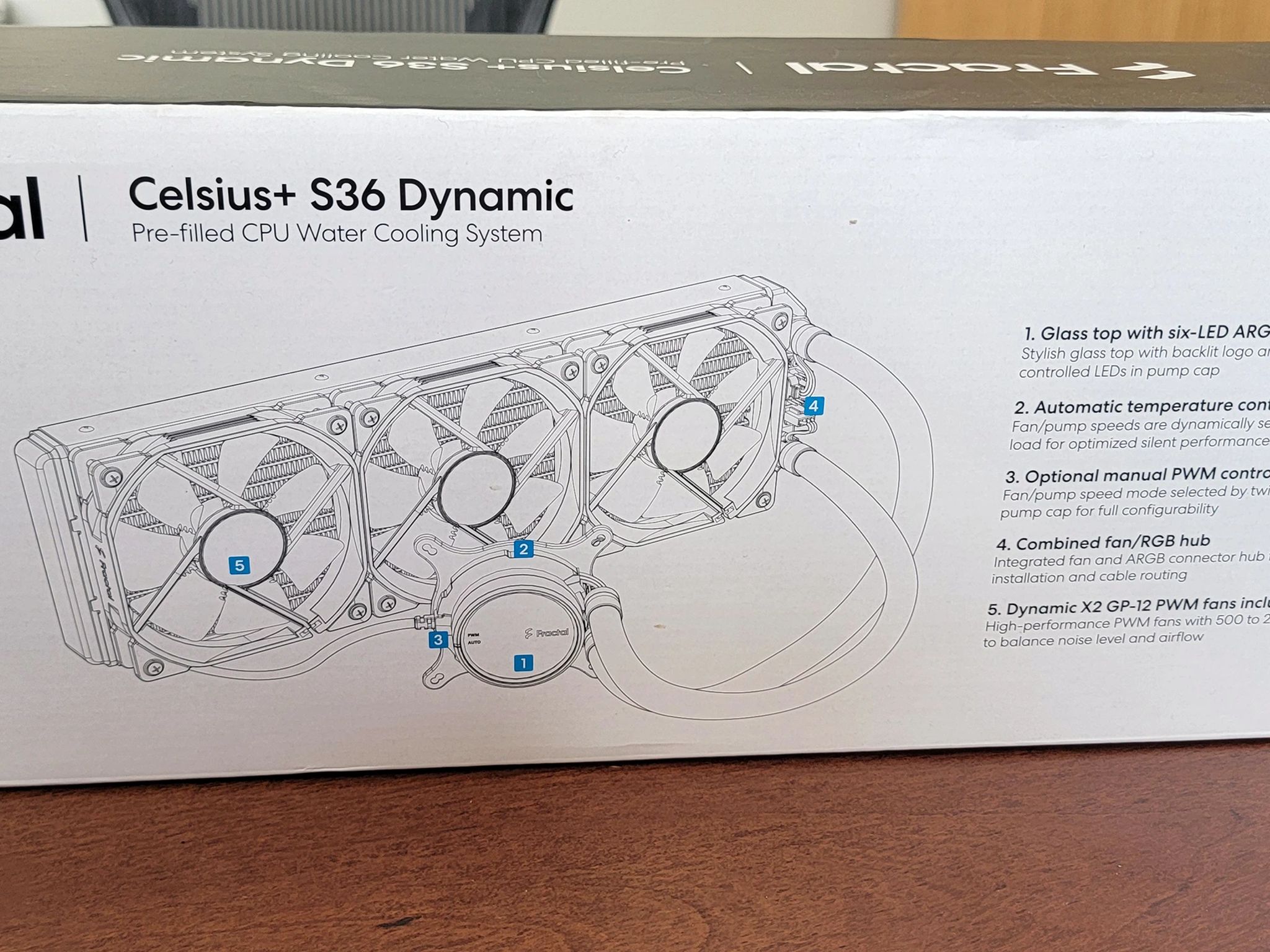 Fractal Designs Celsius+ S36 Dynamic 360mm AIO Liquid CPU Cooler **READ**