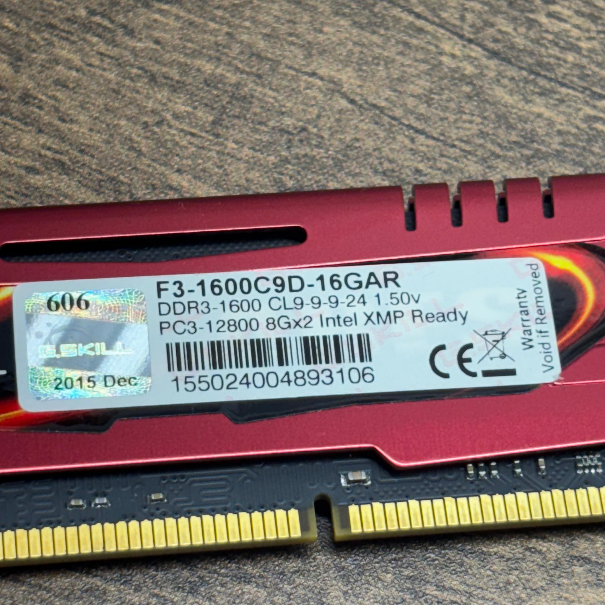 G.SKILL Ares 16GB (2x8GB) DDR3-1600 CL9 Desktop RAM F3-1600C9D-16GAR