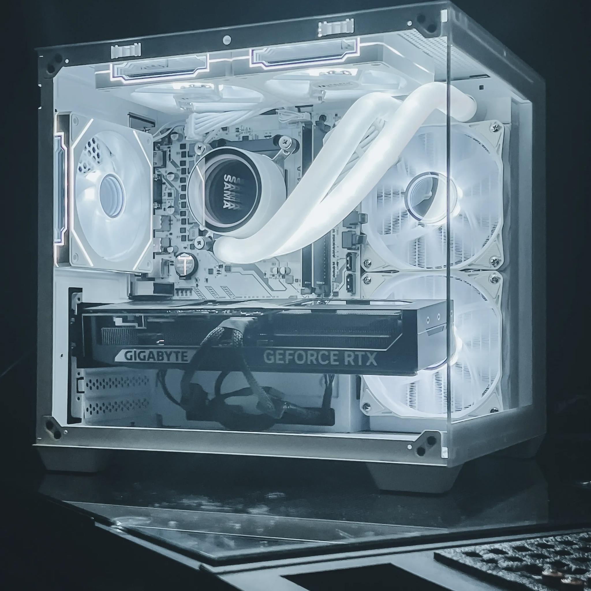 RTX 5070 Gaming PC Computer White RGB