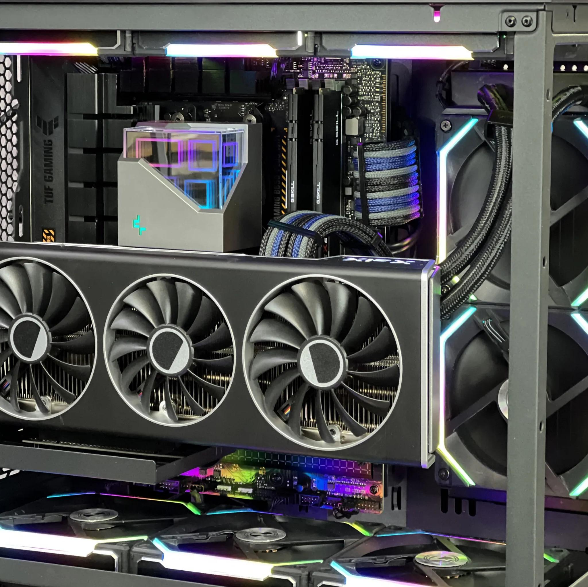 Custom Gaming PC - 7600X3D, 7800 XT, 32GB DDR5-6000, 1TB Gen 4 NVMe, full custom cables