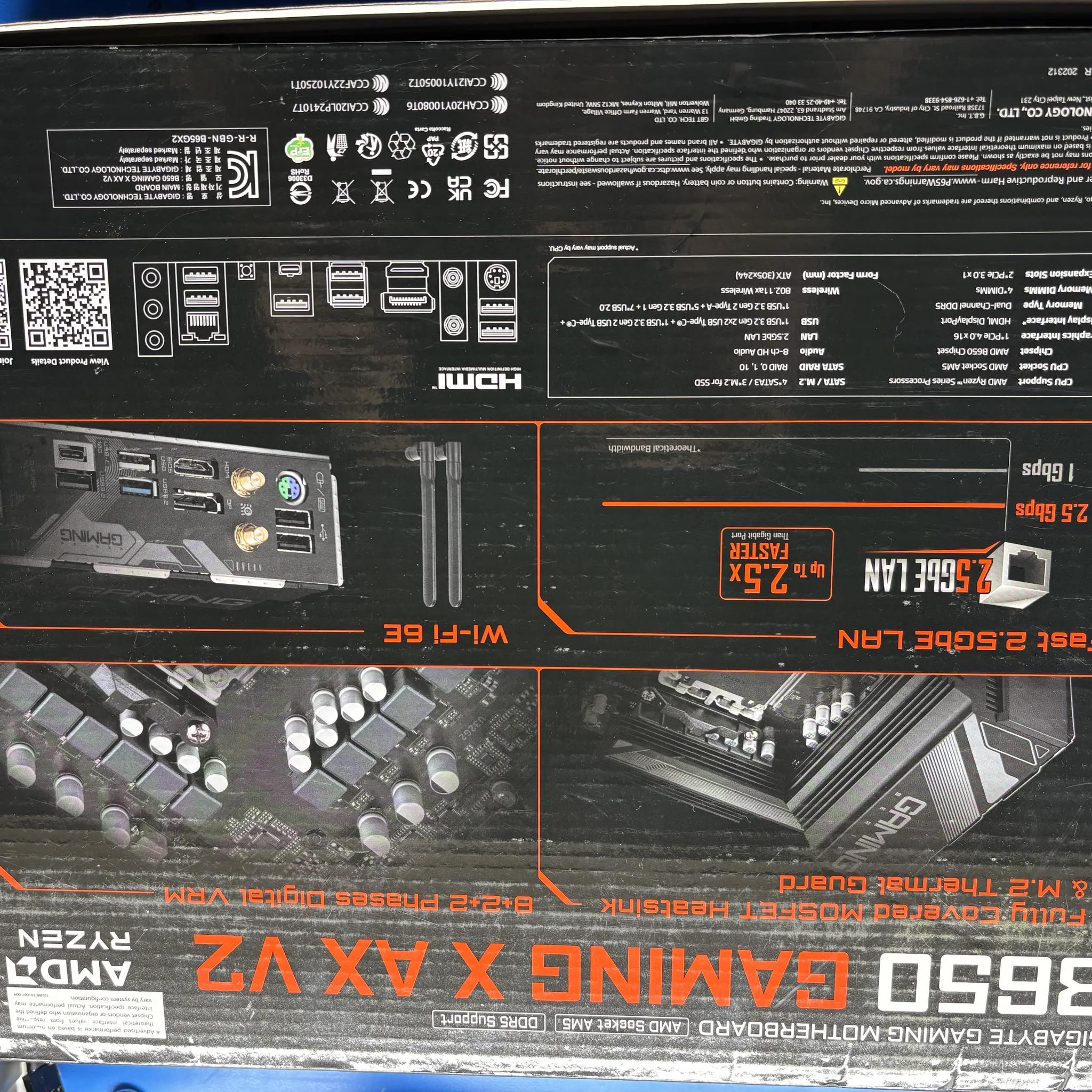 Gigabyte B650 Gaming X AX V2 AMD AM5 ATX Motherboard