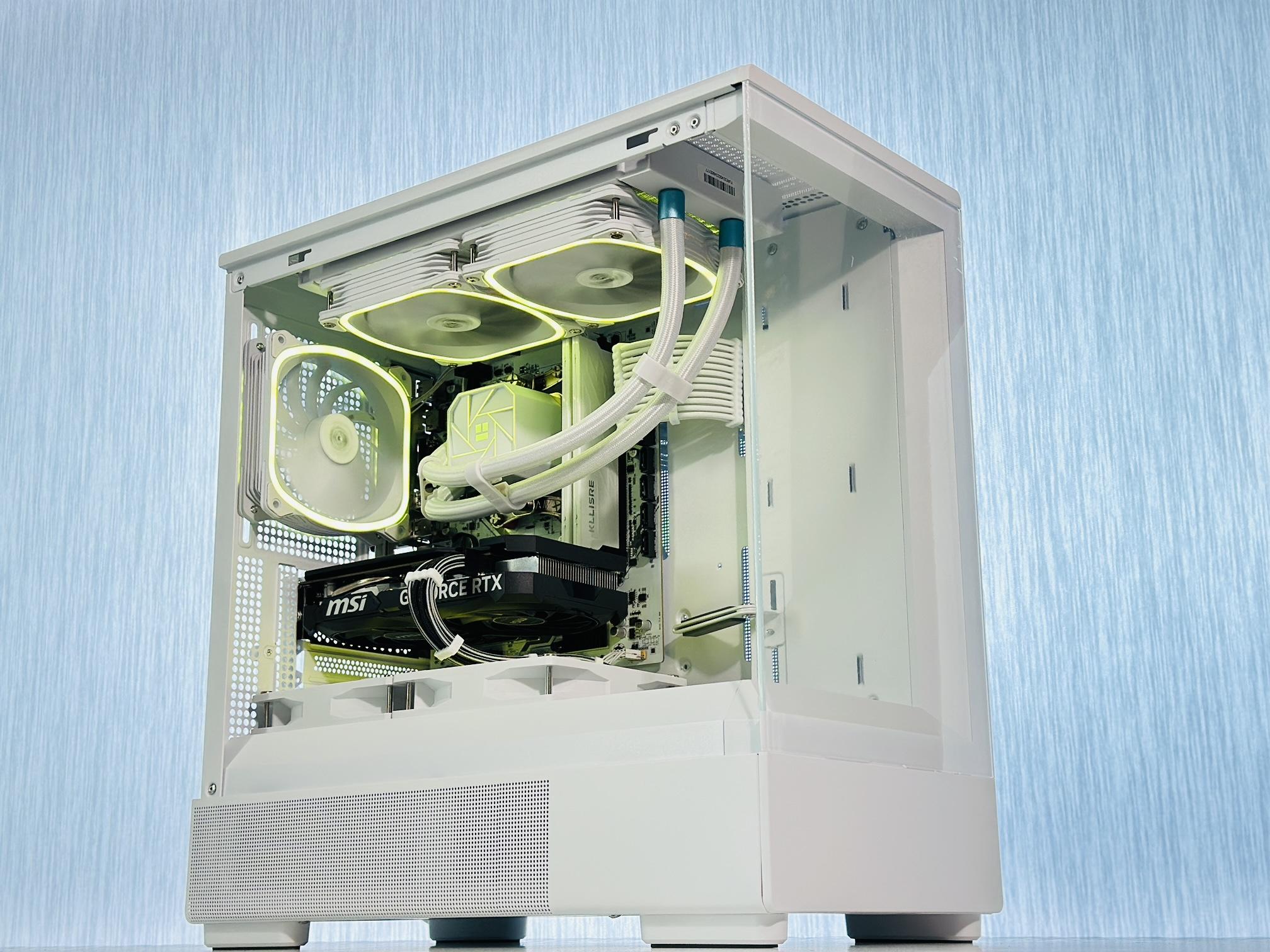 🚀👨🏻‍🚀🌟👨‍🚀Buzz Liquid Cooled Gaming PC❄️Nvidia RTX 4060 8GB❄️AMD Ryzen 5 5600❄️32GB DDR4