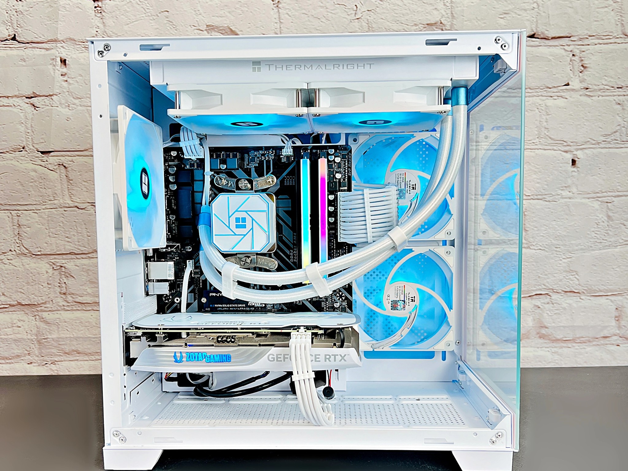 Liquid Cooled RTX 4070 Ryzen 5 5600X 16GB RAM 1TB M.2 Win 11 Gaming PC